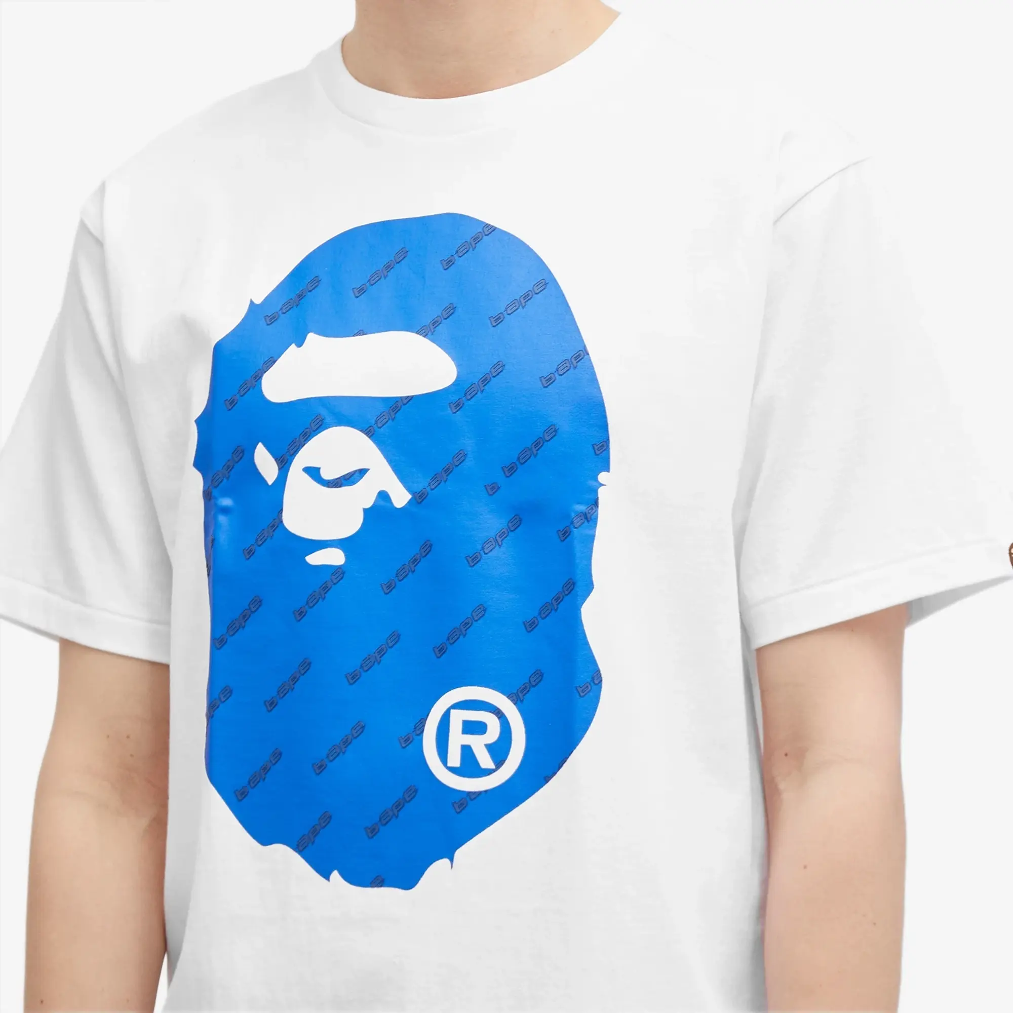 A Bathing Ape Men's Hexagram Big Ape Head T-Shirt White