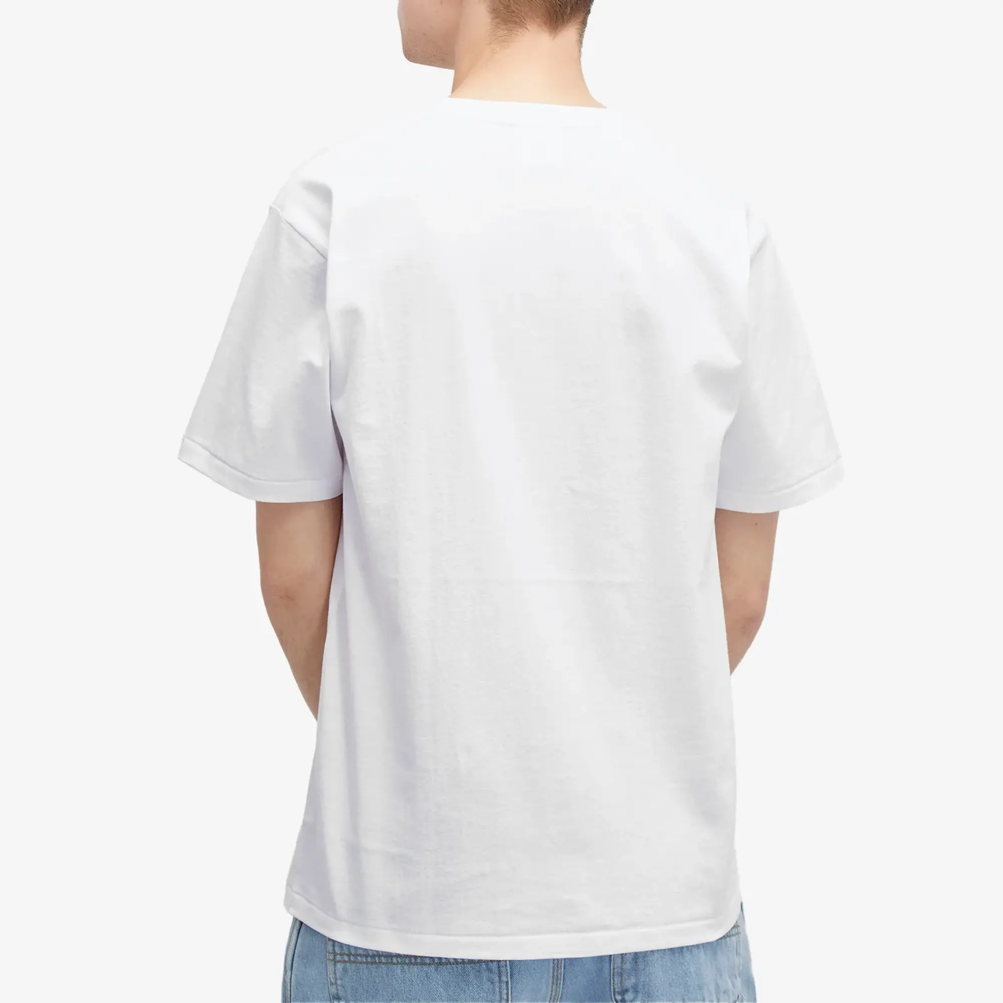 A Bathing Ape Men's ABC Camo Rebuild Big Ape Head T-Shirt White/Blue