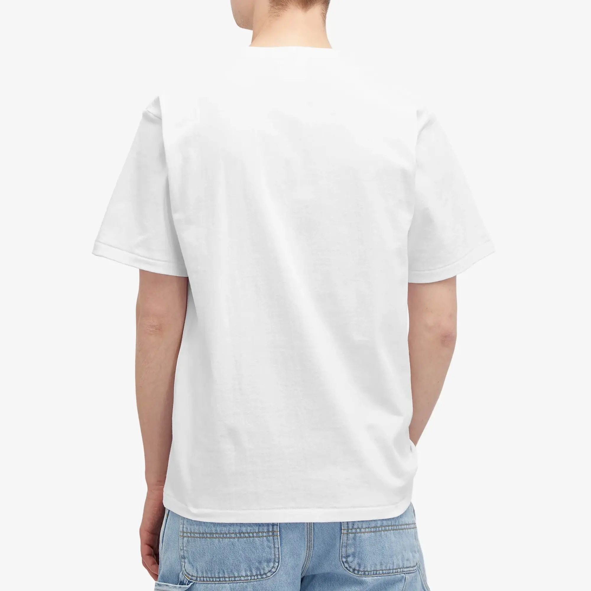 A Bathing Ape Men's ABC Camo Rebuild Big Ape Head T-Shirt White/Pink