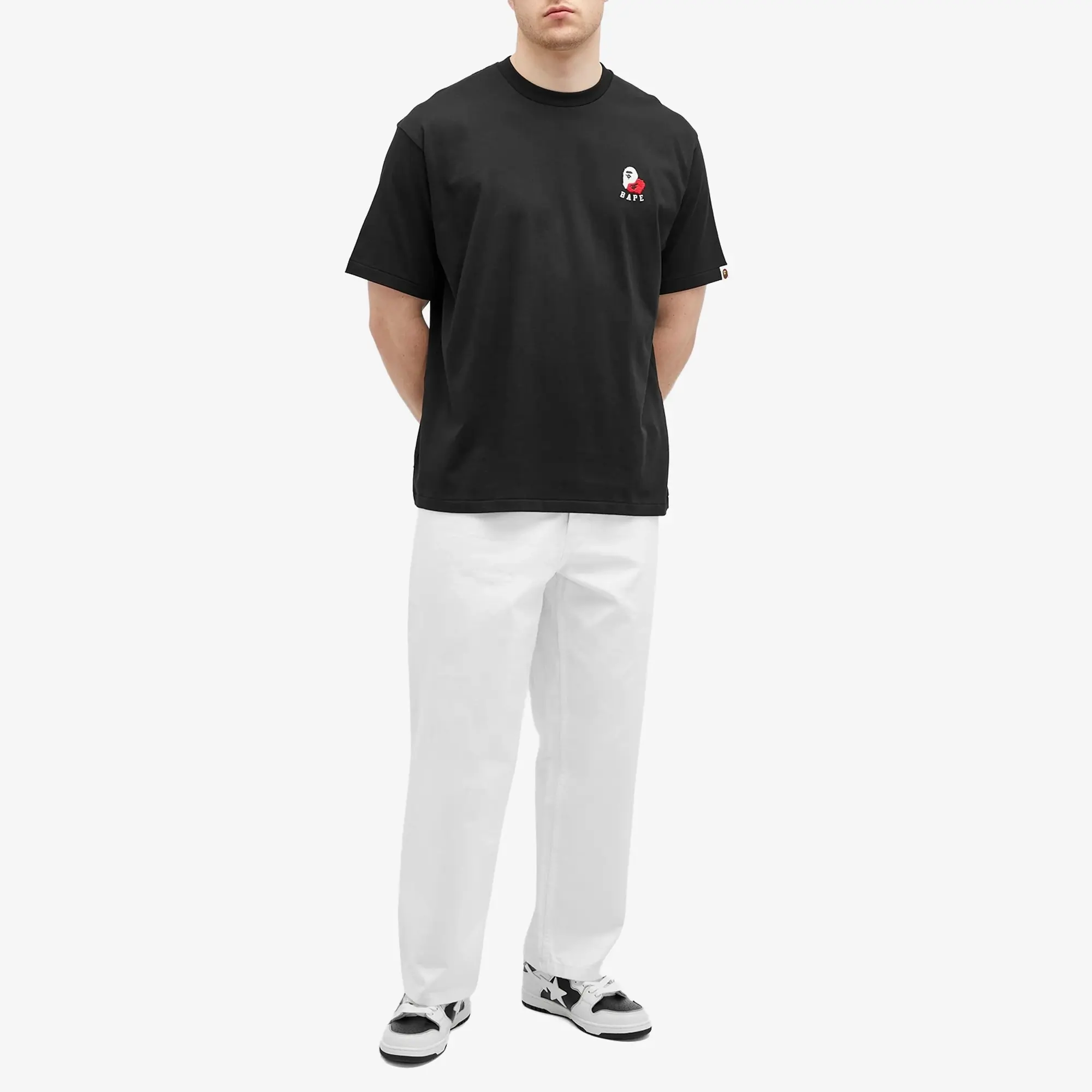 A Bathing Ape Men's Ape Head 2 Point T-Shirt Black