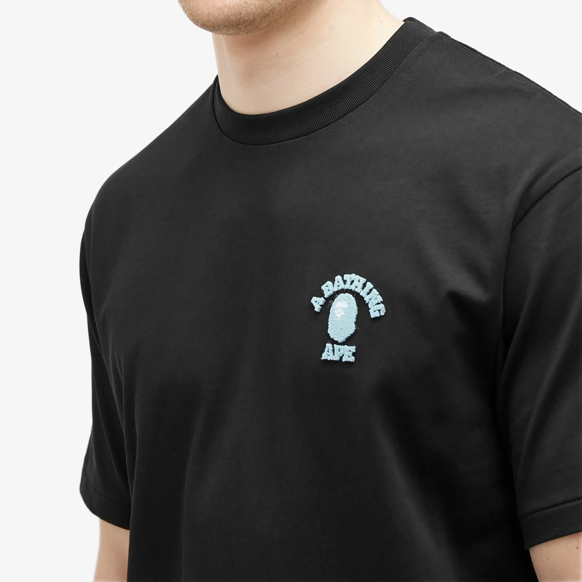 A Bathing Ape Men's College One Point T-Shirt Black