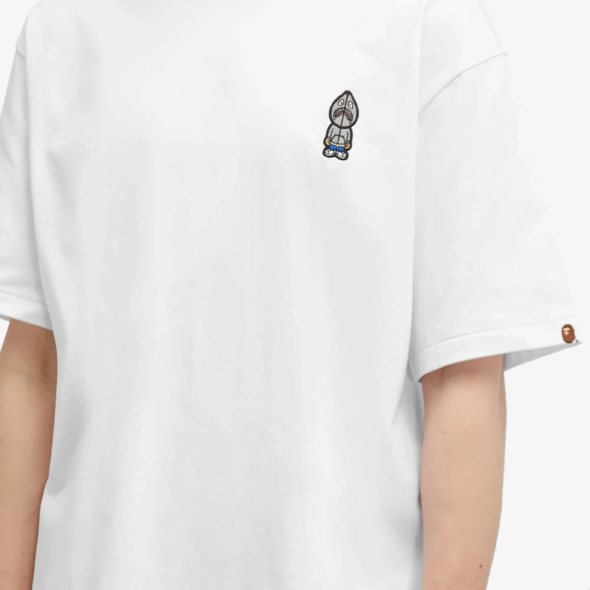 A Bathing Ape Men's One Point Shark Sejin T-Shirt White