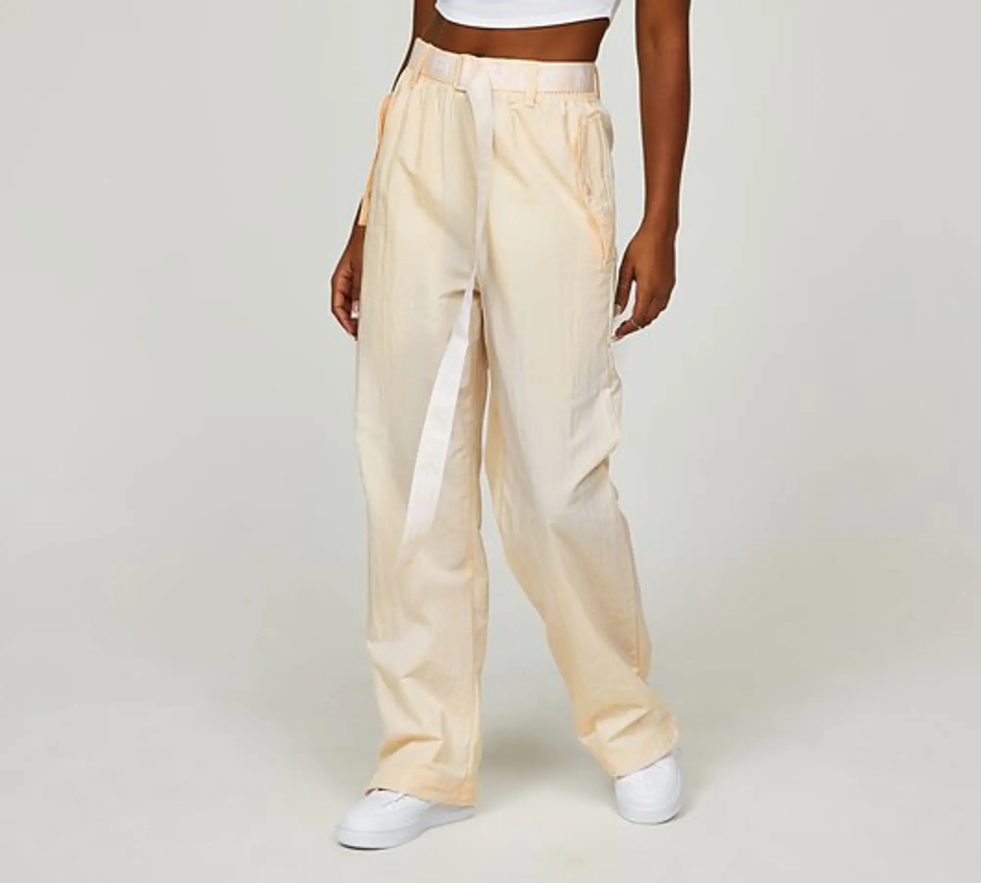 Nike Womens Air High Rise Woven Pant - Guava Ice / White