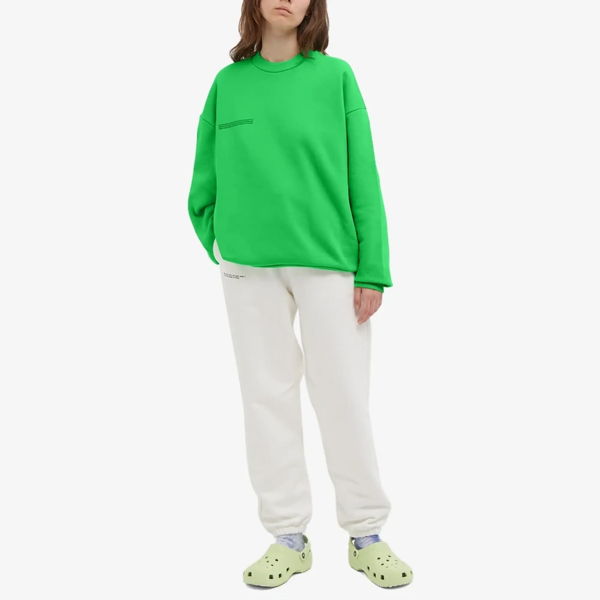 Pangaia 365 Signature Crew Sweat Jade Green