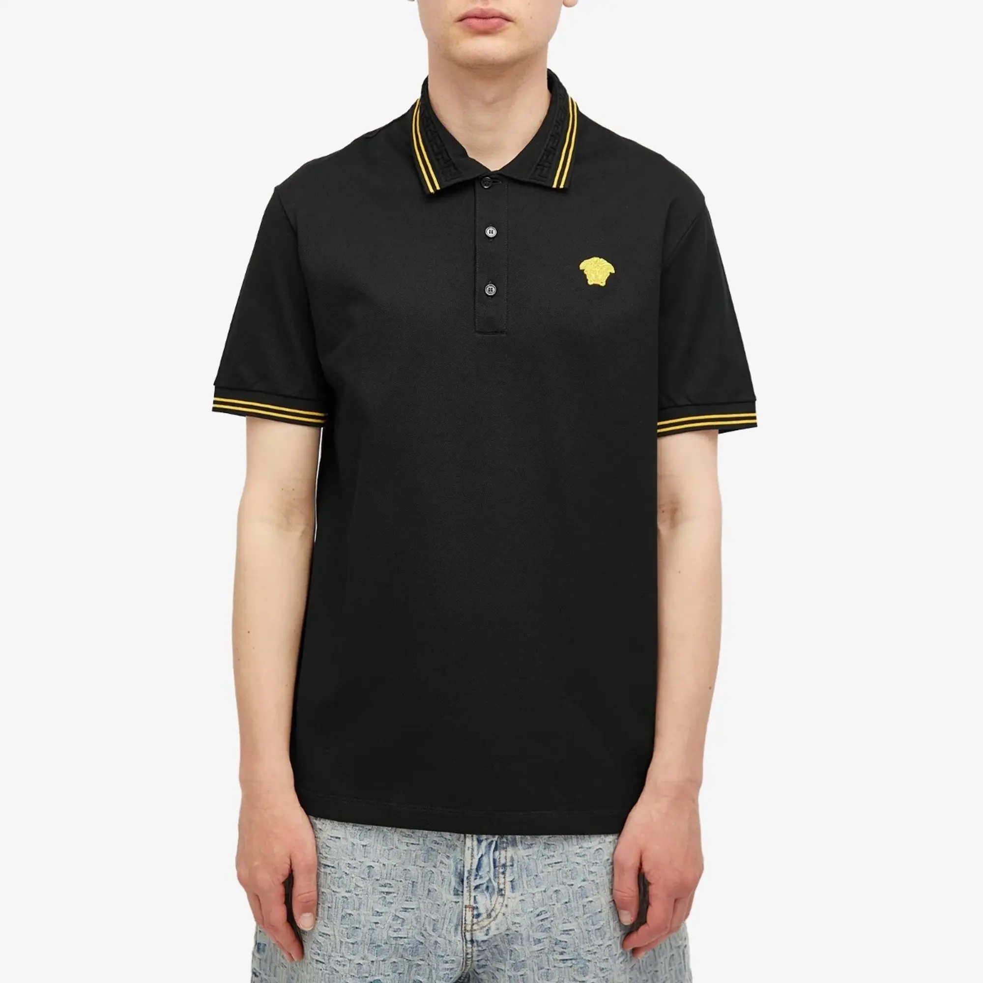 Versace Men's Medusa Polo Black