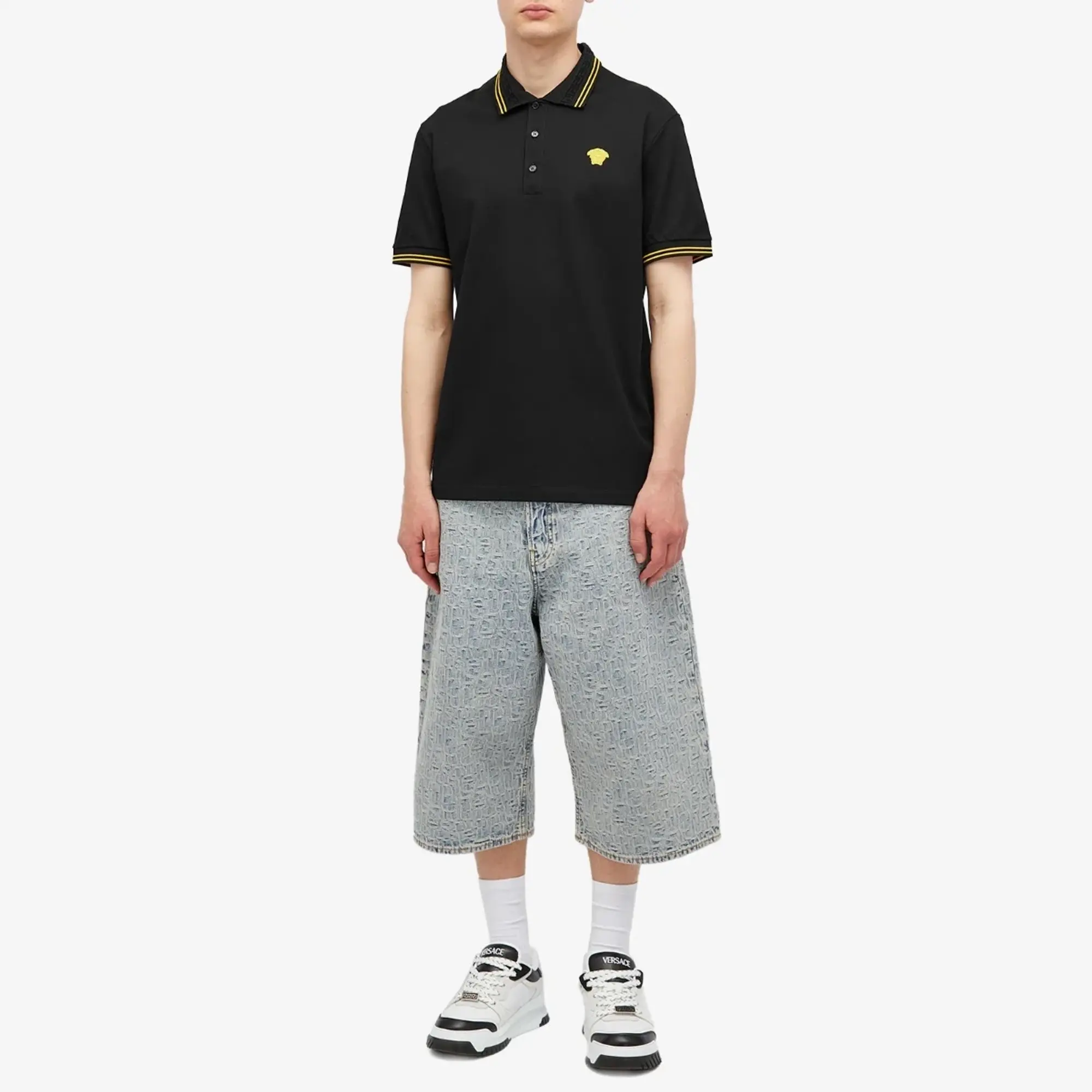 Versace Men's Medusa Polo Black
