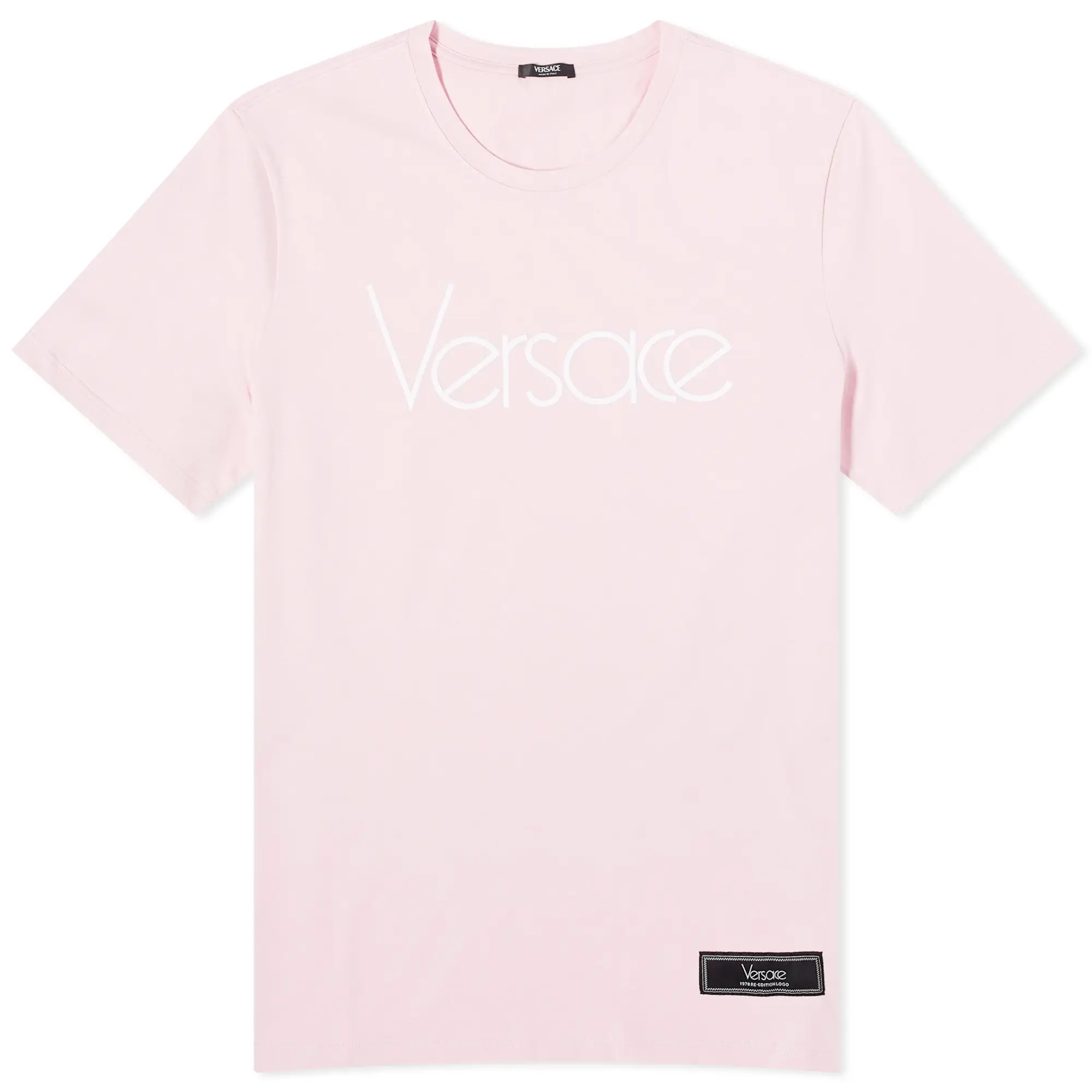 Versace Women's Logo T-Shirt Pink/White