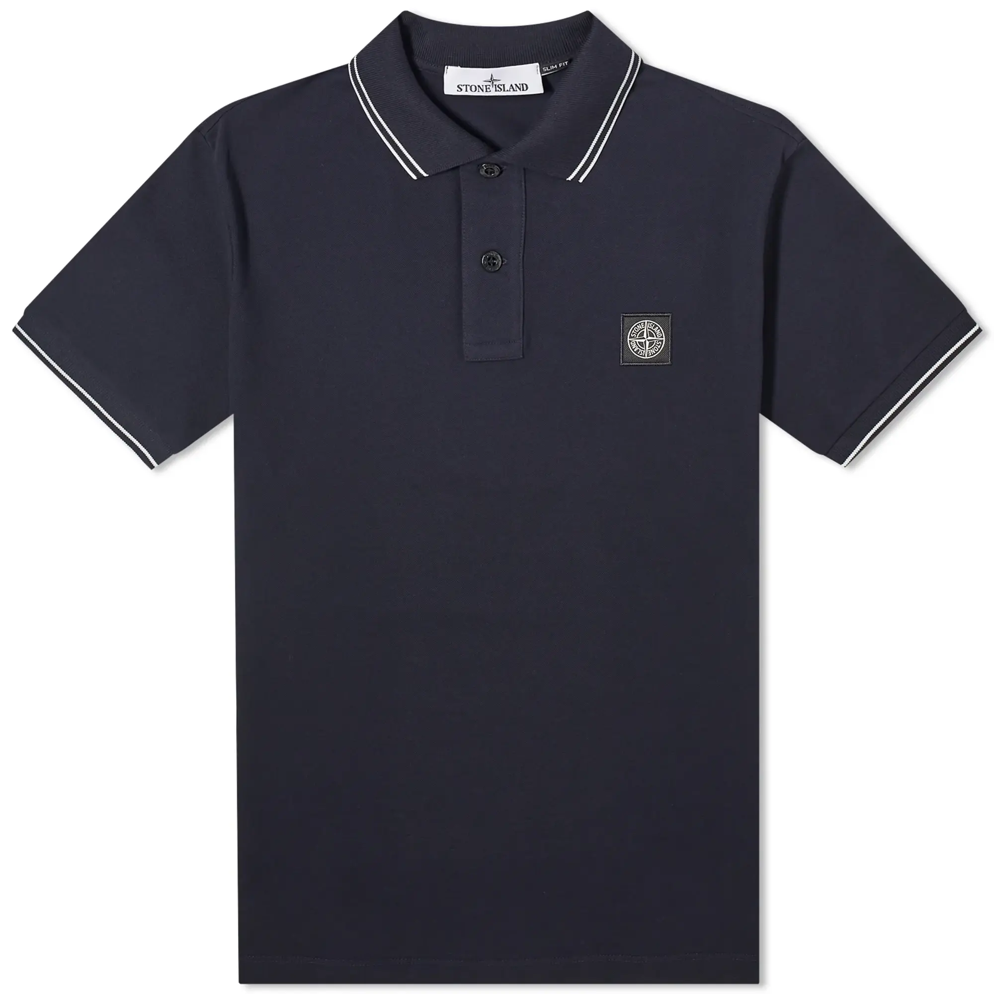 Stone Island Men's Patch Polo Navy
