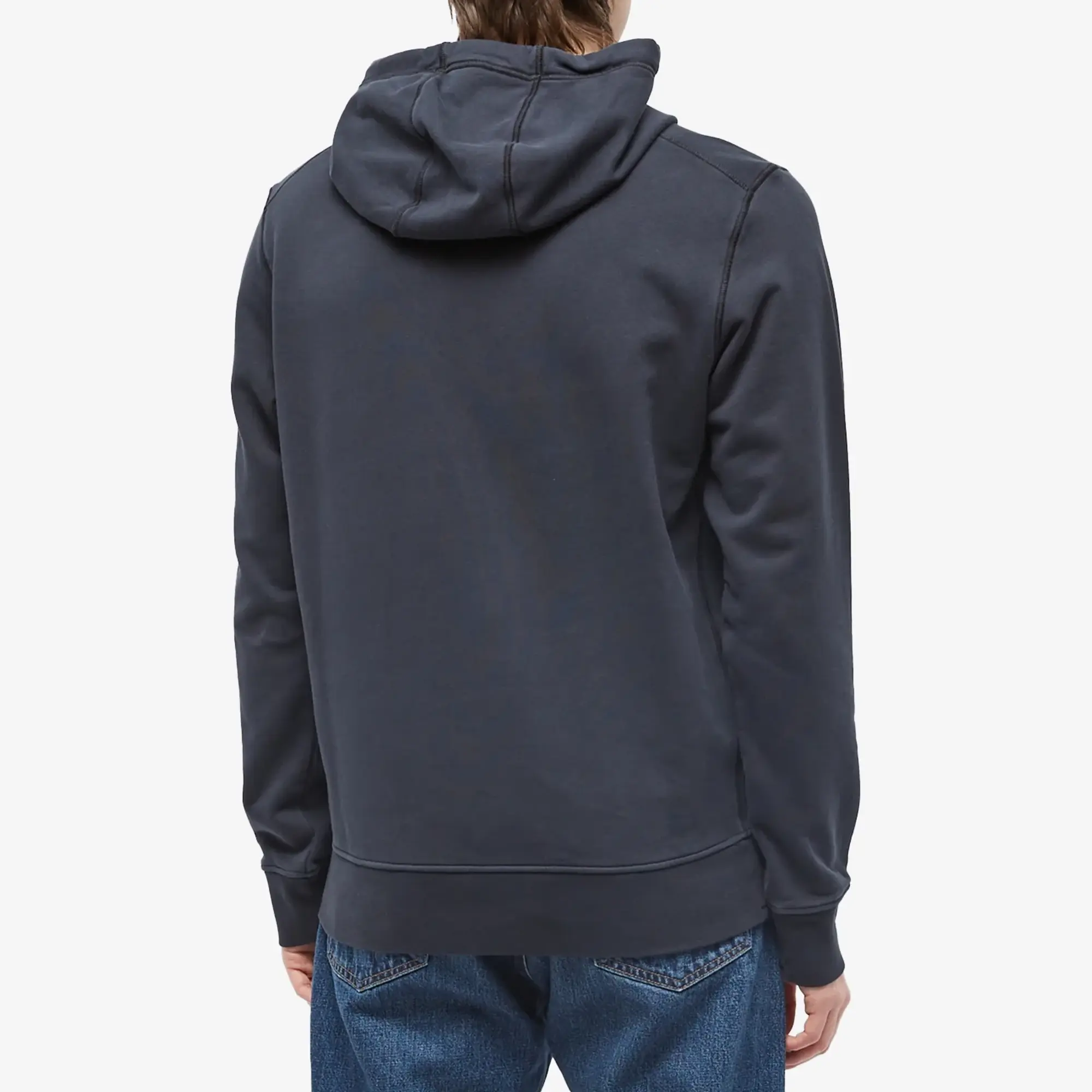Stone Island Men's Garment Dyed Popover Hoody Navy