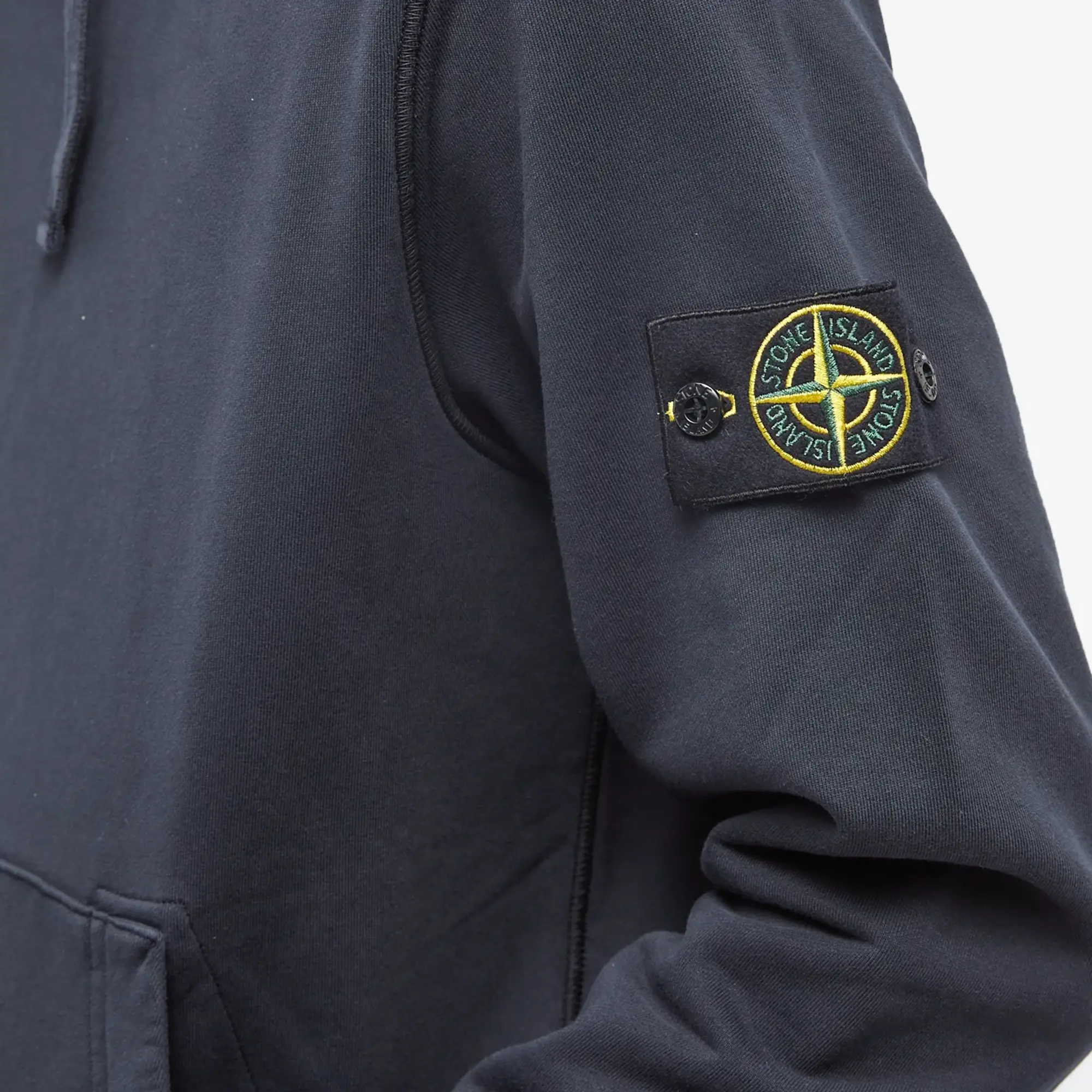 Stone Island Men's Garment Dyed Popover Hoody Navy