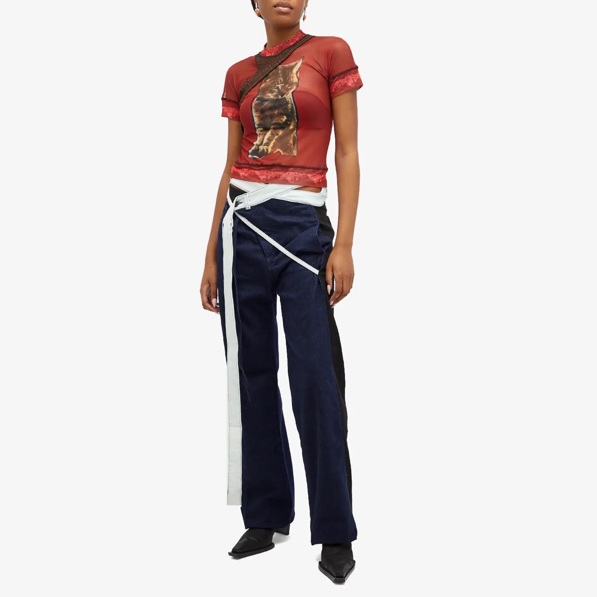 Ottolinger Women's Mesh T-Shirt Tobias Spichtig Red