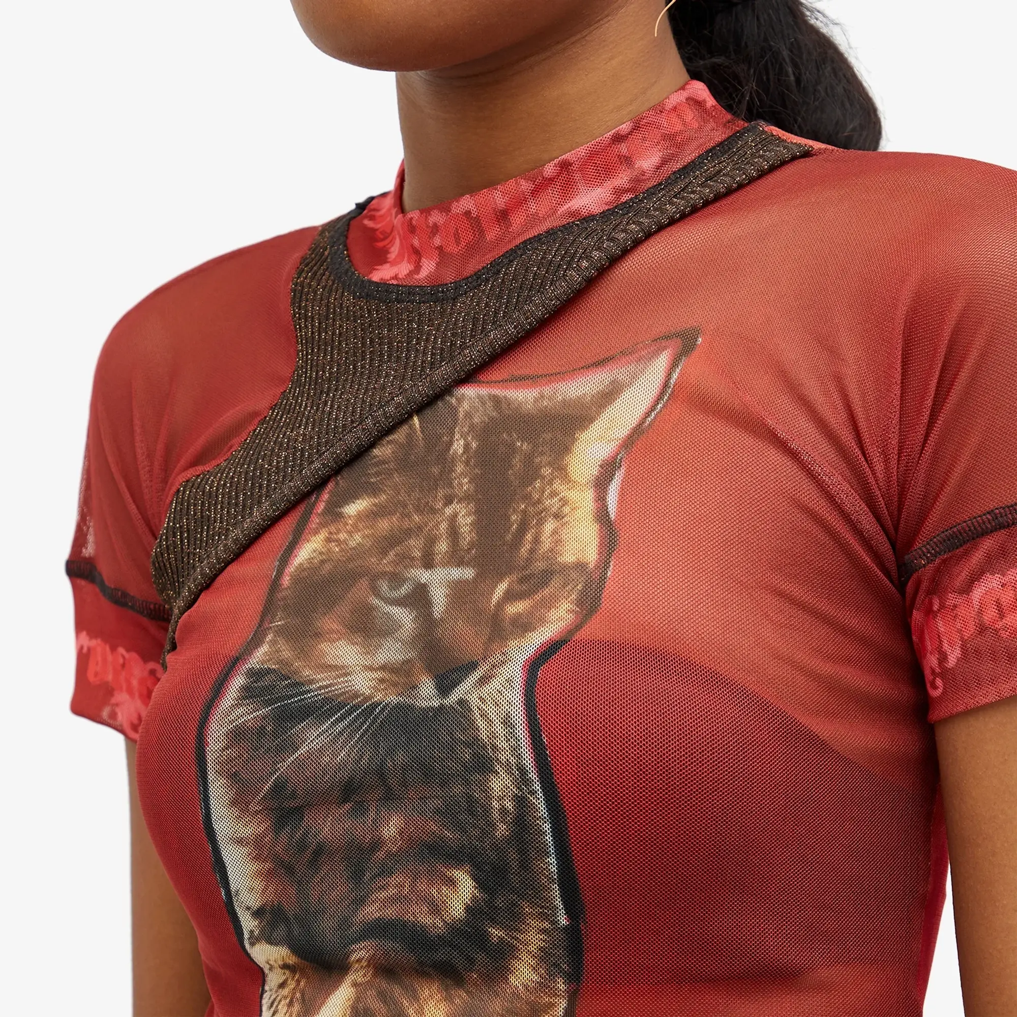 Ottolinger Women's Mesh T-Shirt Tobias Spichtig Red