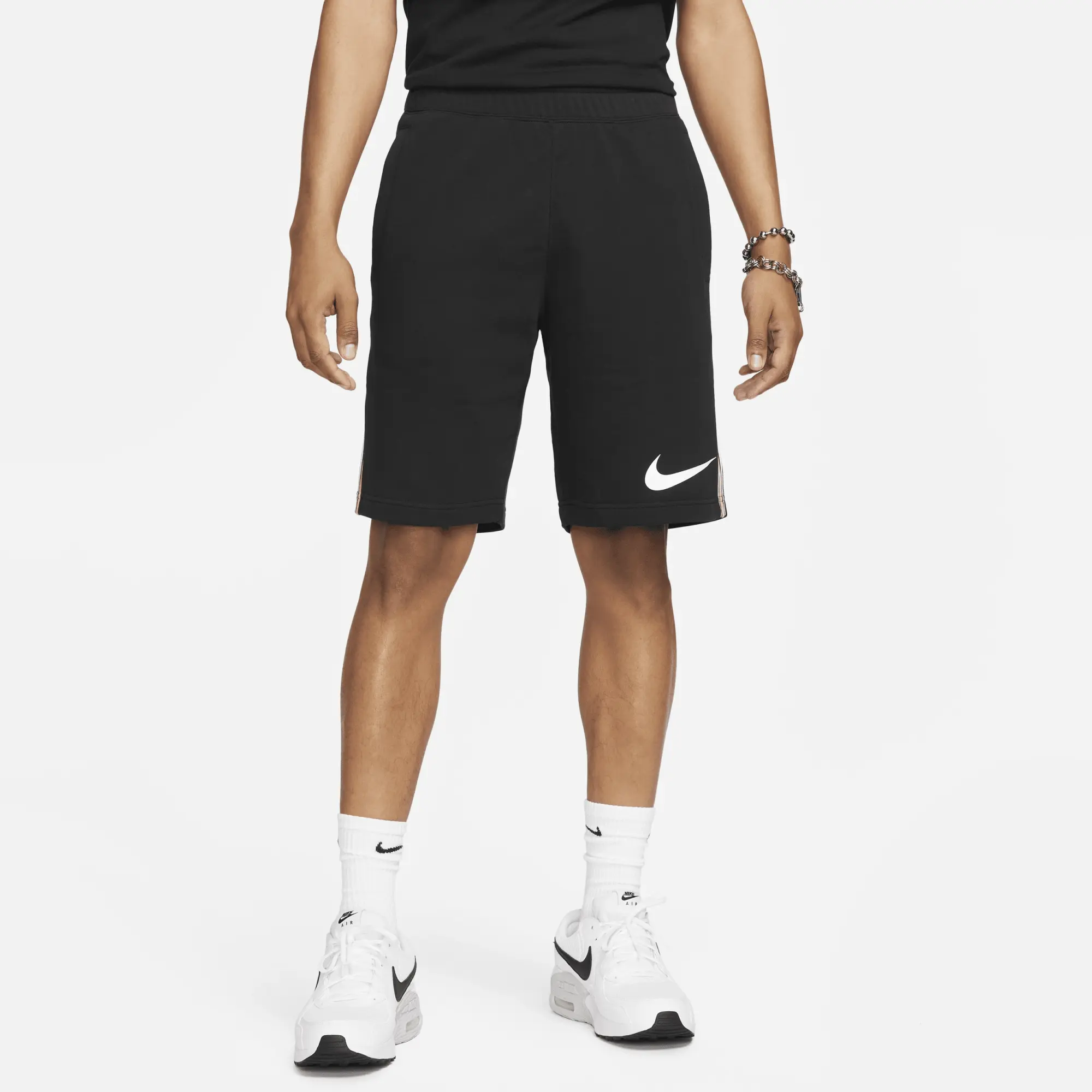 Nike Repeat Fleece Shorts Mens Black FJ5317 010 FOOTY.COM