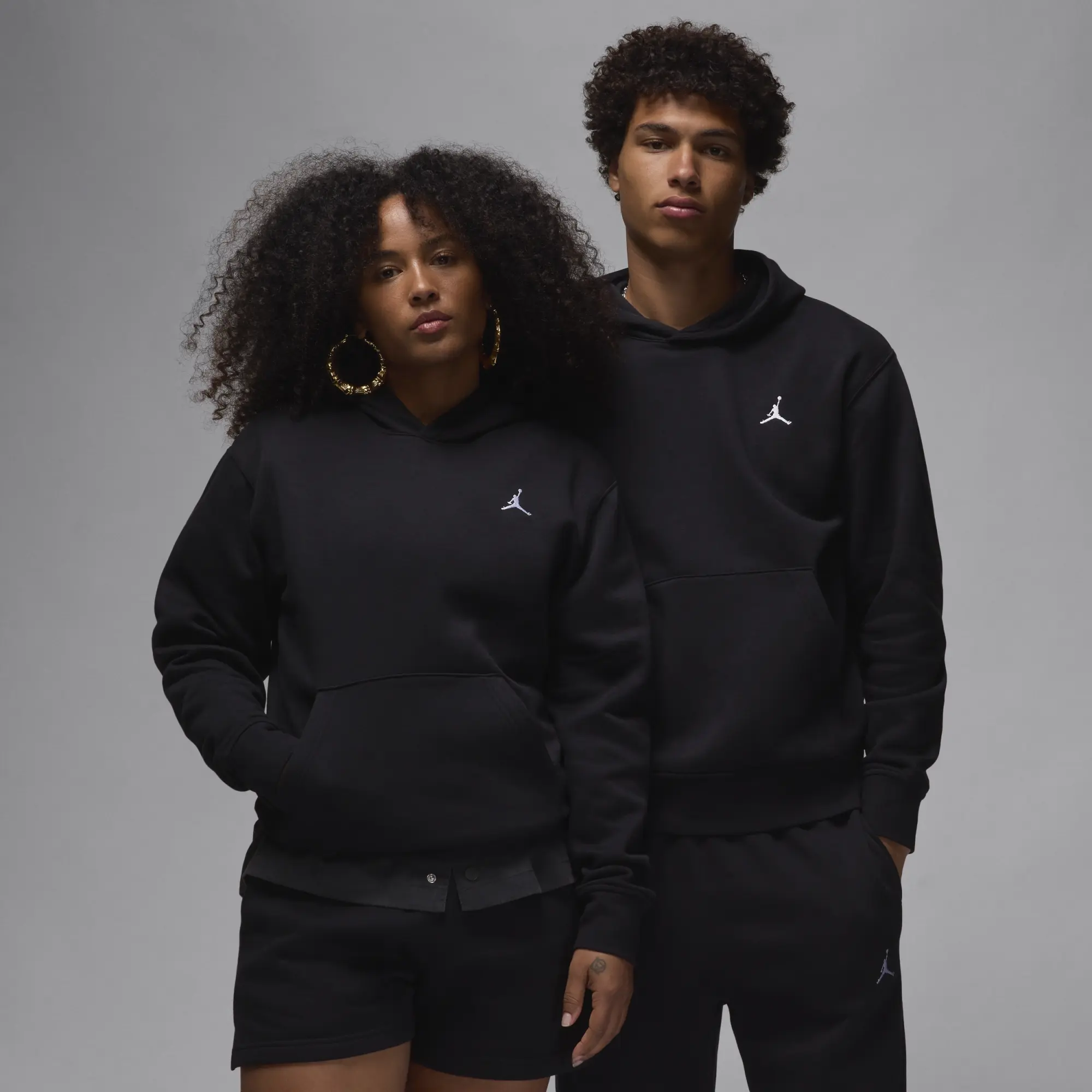 Nike Jordan Brooklyn Fleece Men's Pullover Hoodie - Black - Cotton/Polyester
