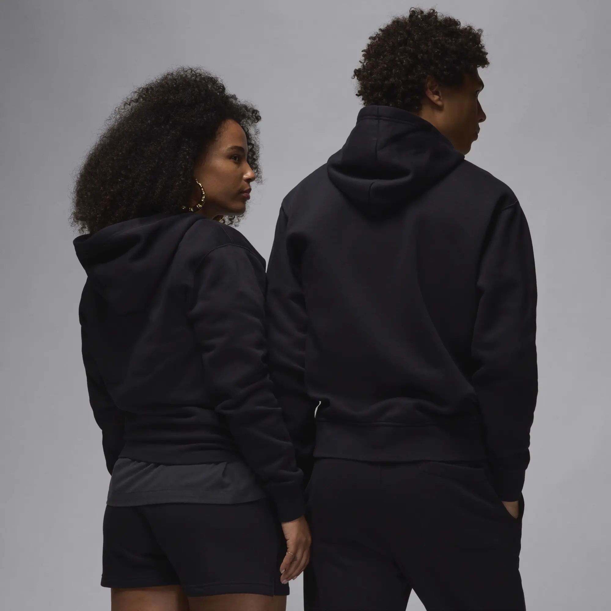 Nike Jordan Brooklyn Fleece Men's Pullover Hoodie - Black - Cotton/Polyester
