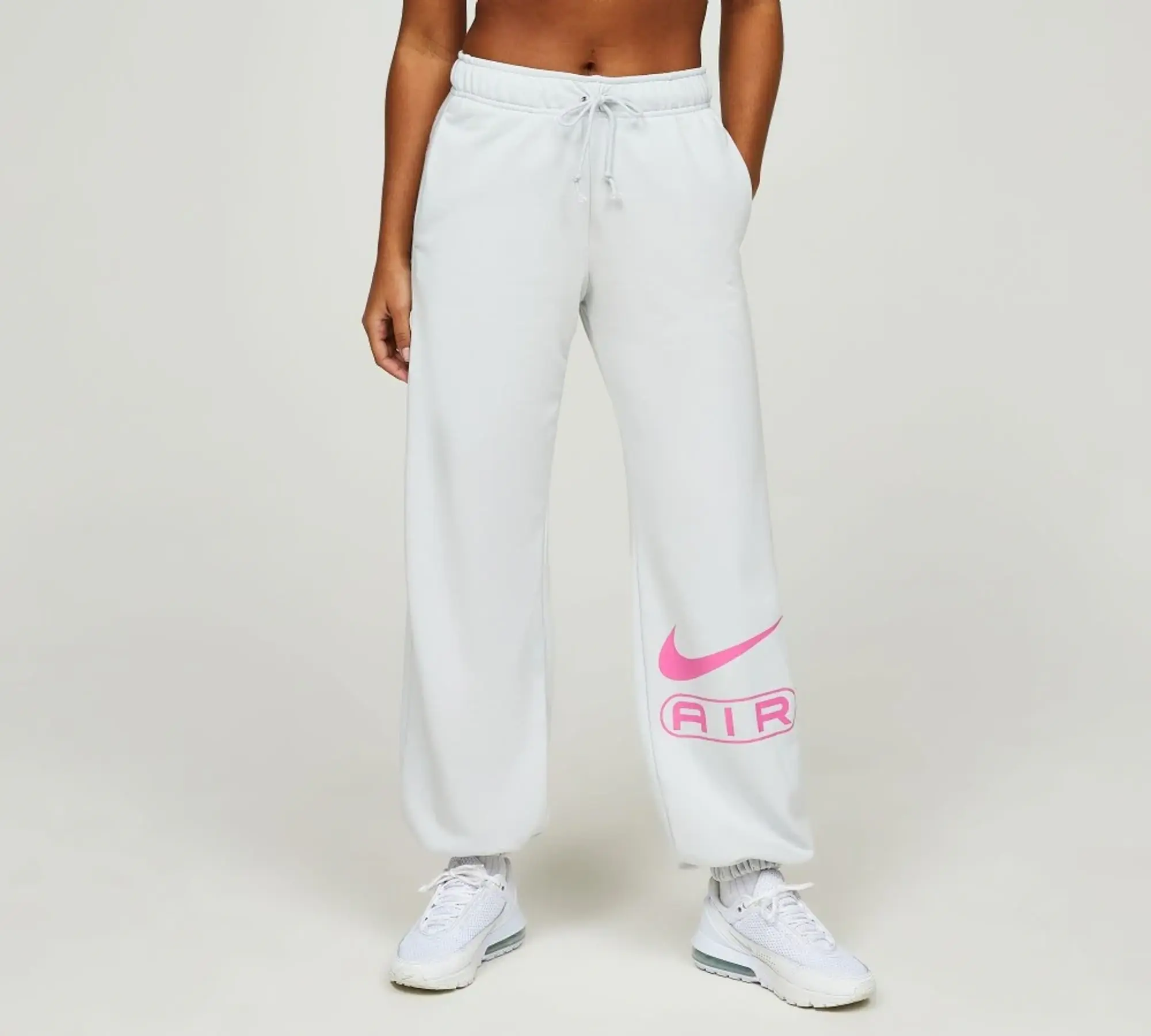 Nike Womens Air Fleece Jogger - White - Size S - White