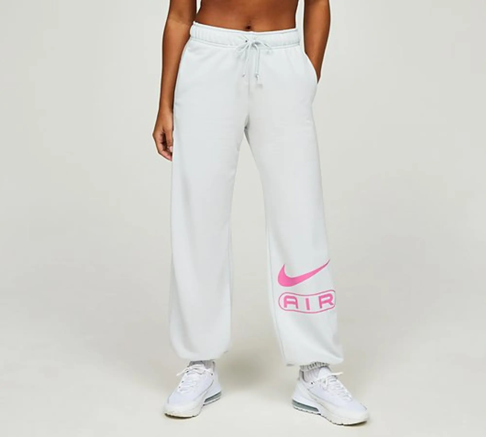 Nike Womens Air Fleece Jogger - White - Size S - White
