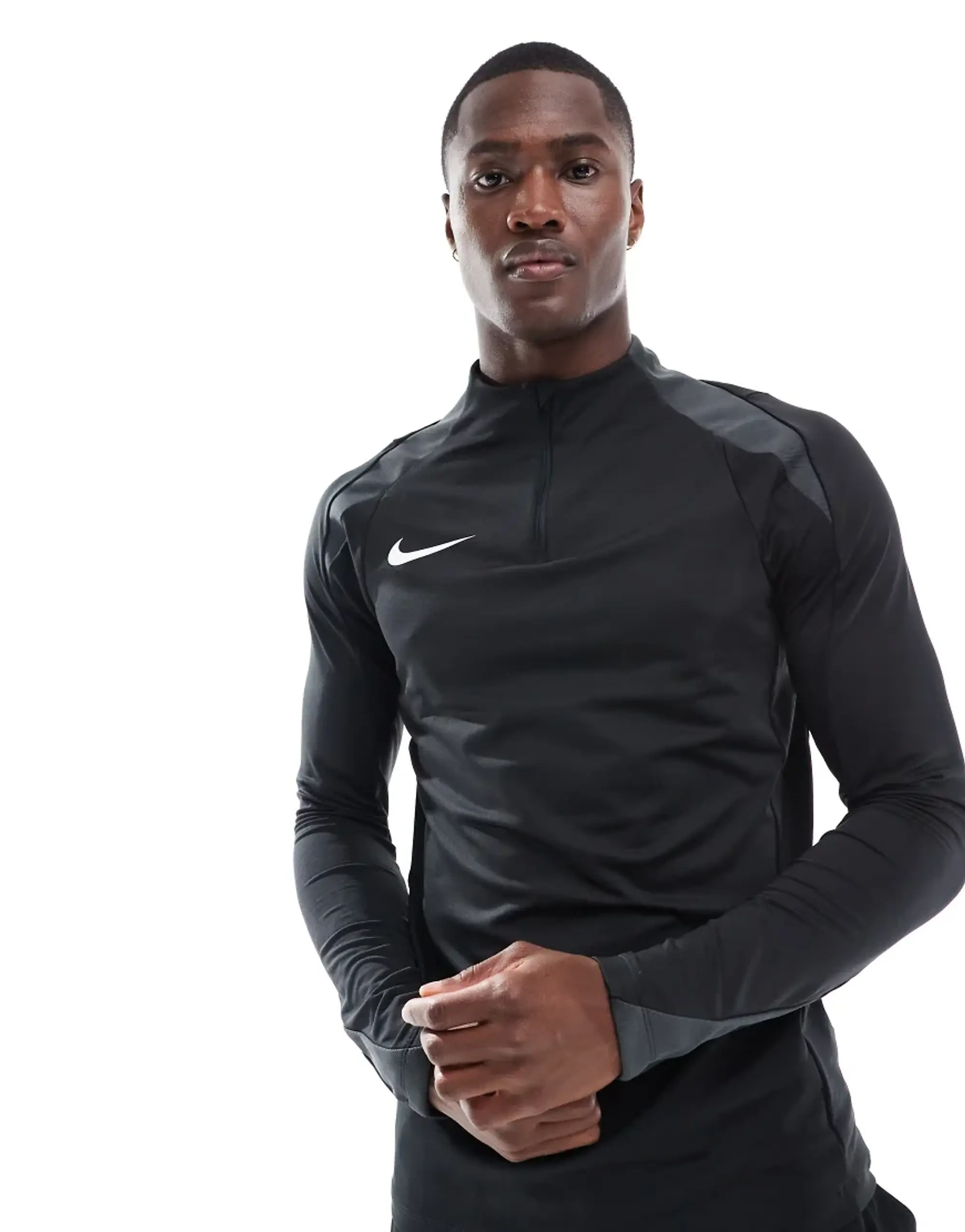 Nike Football Strike 1/2 Zip Sweatshirt In Black