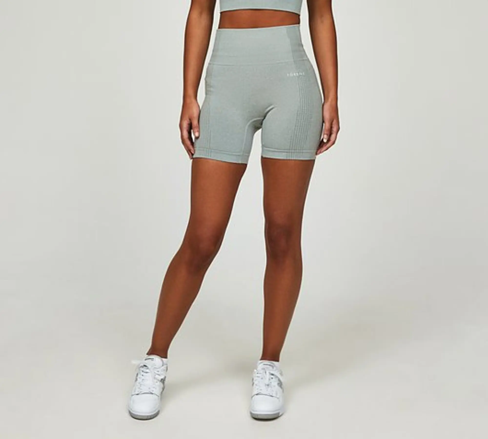 Forena Womens Seamless Hi-Waisted 5 Inch Short - Green - Size M/L - Green