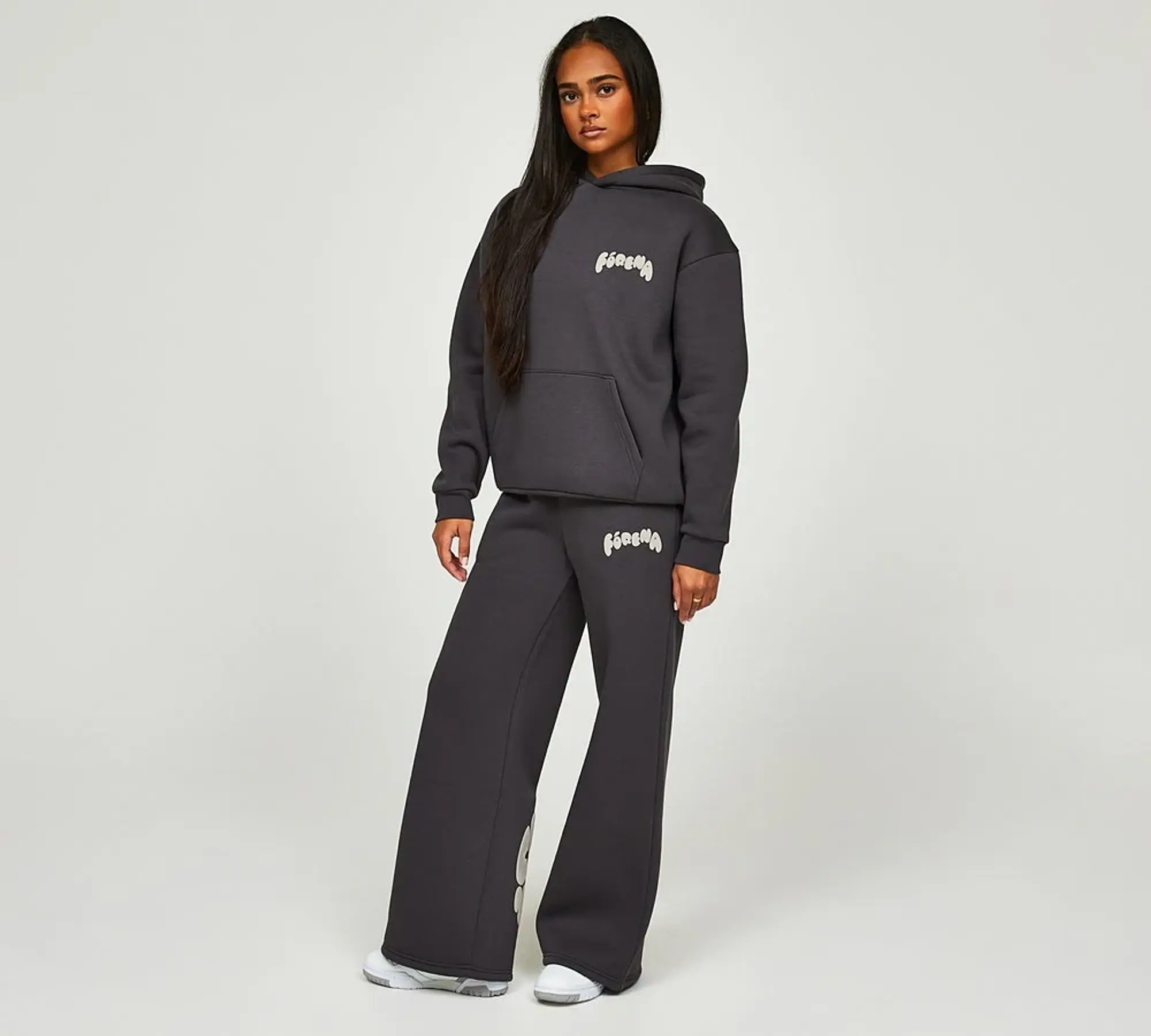 Forena Womens Cloud Nine Overhead Hoodie  - Grey - Size L - Grey