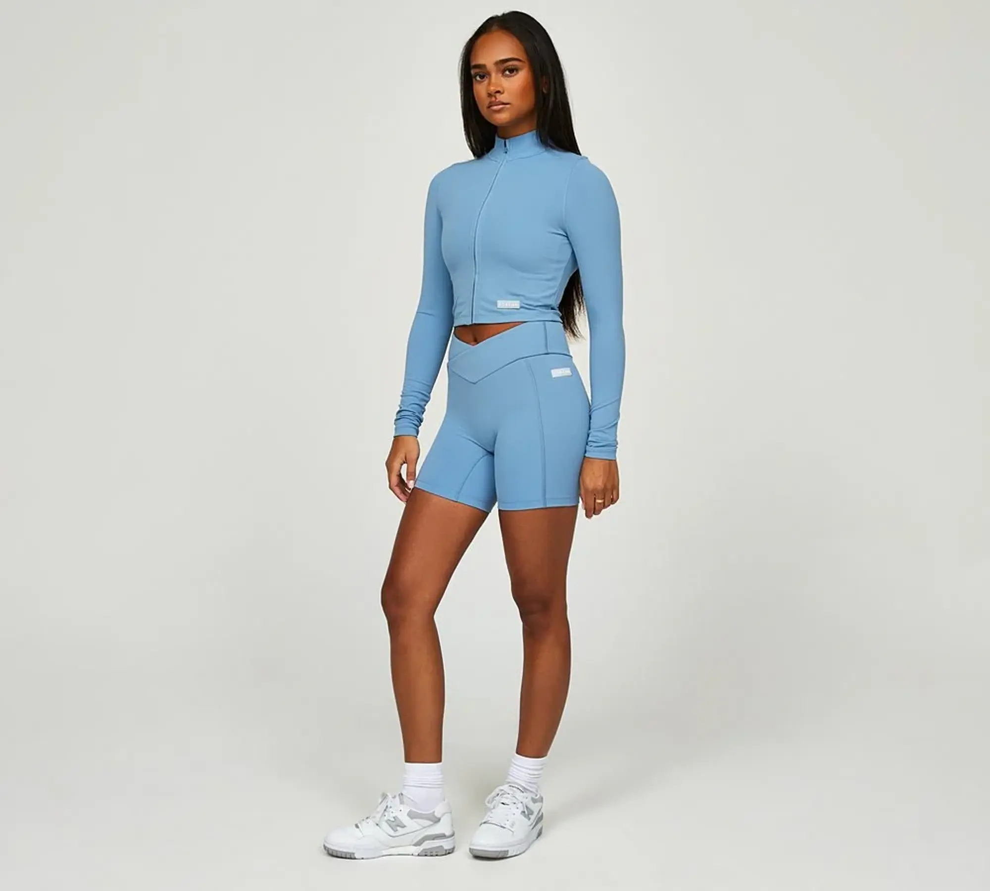 Forena Womens Smooth Like Butter Short - Blue - Size XL - Blue