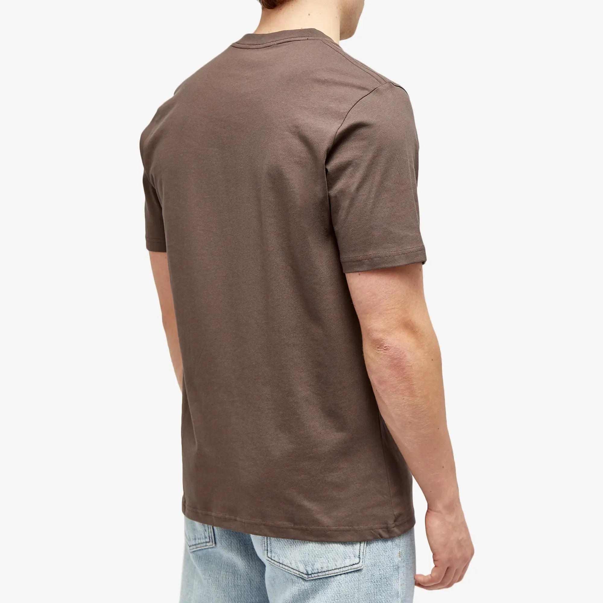 Wood Wood Men's Bobby Logo T-Shirt Dark Brown