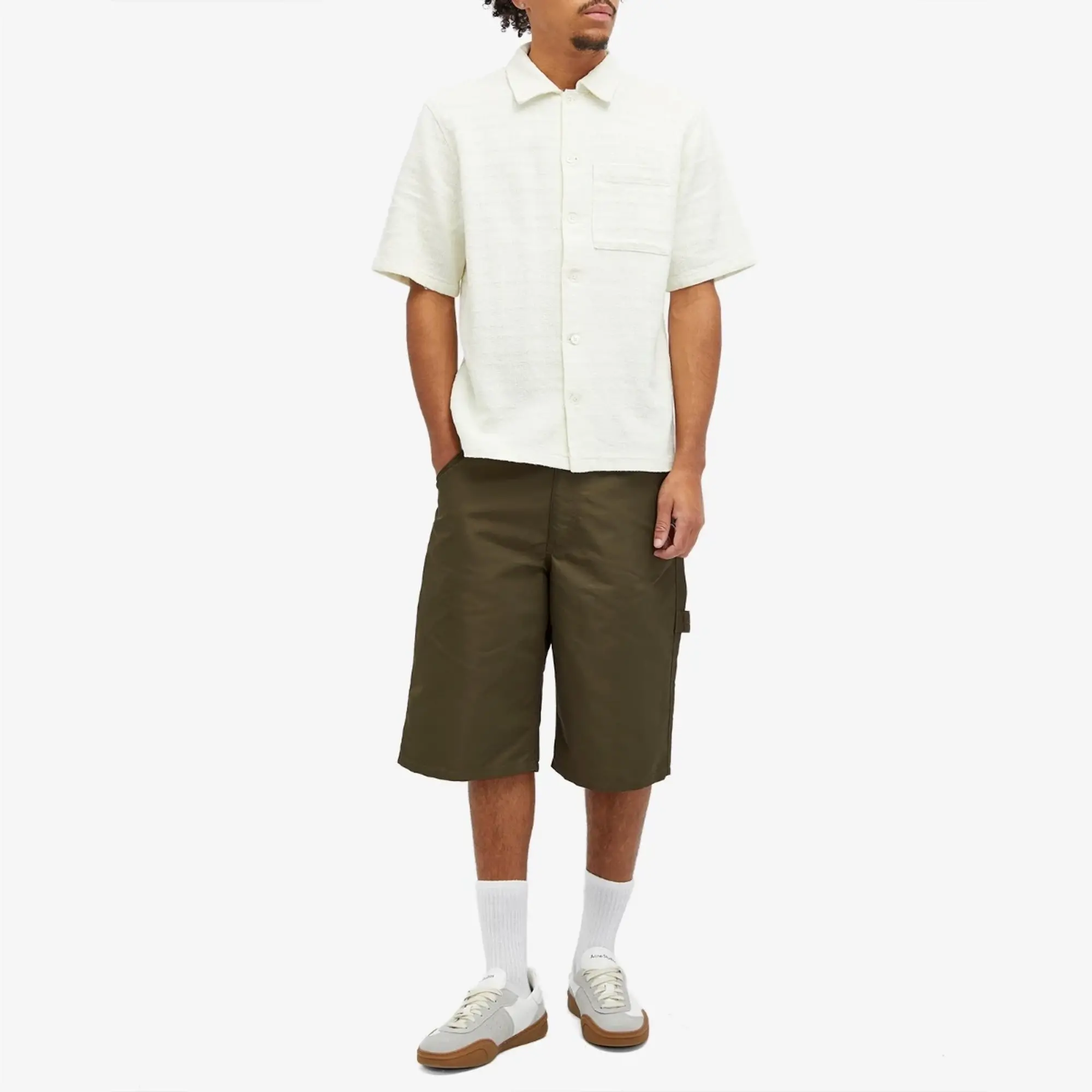 Wood Wood Men's Robbie Carpenter Shorts Dark Army