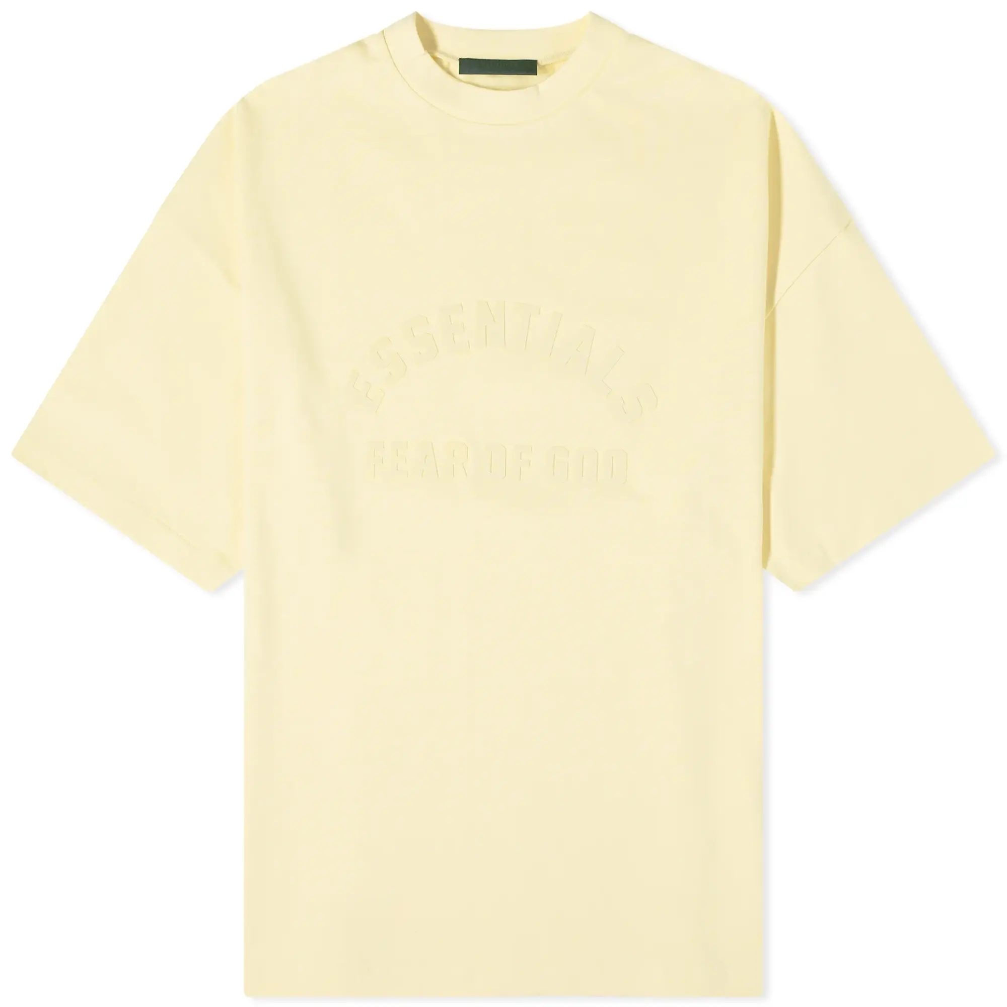 Fear of God ESSENTIALS Men's Spring Printed Logo T-Shirt Garden Yellow