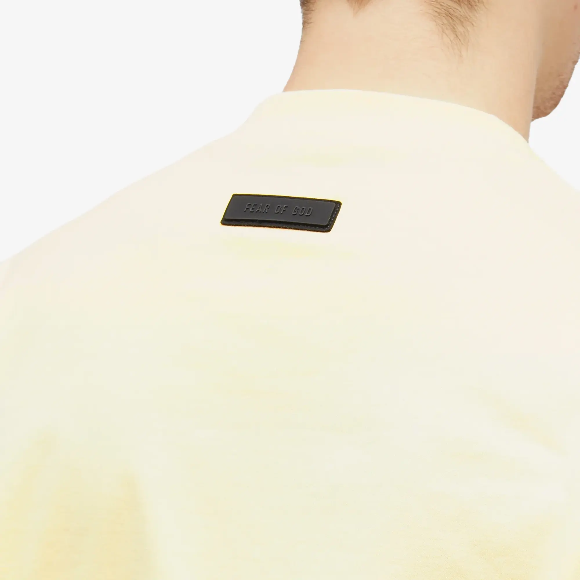Fear of God ESSENTIALS Men's Spring Printed Logo T-Shirt Garden Yellow
