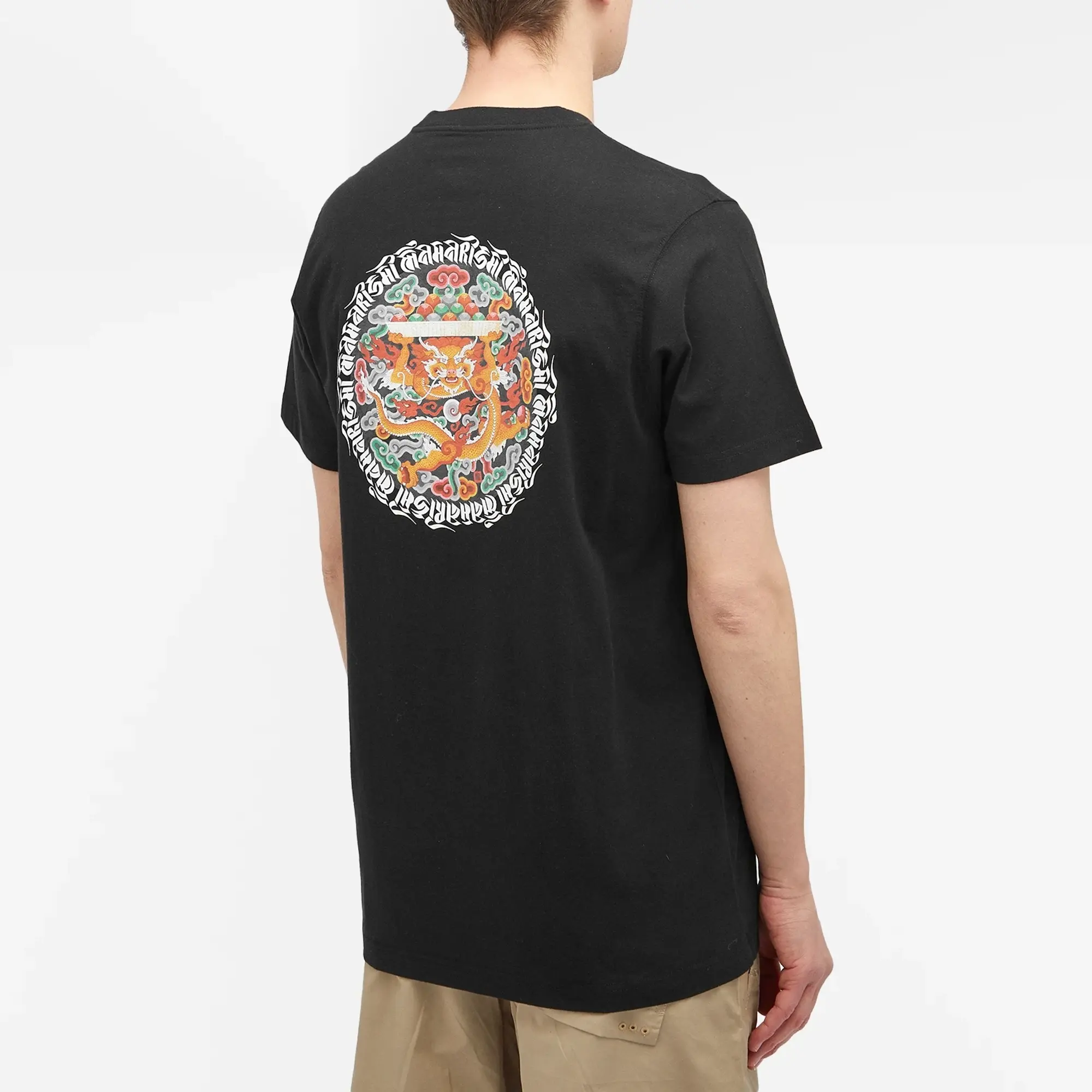 Maharishi Men's Tashi Mannox Abundance Circle T-Shirt Black