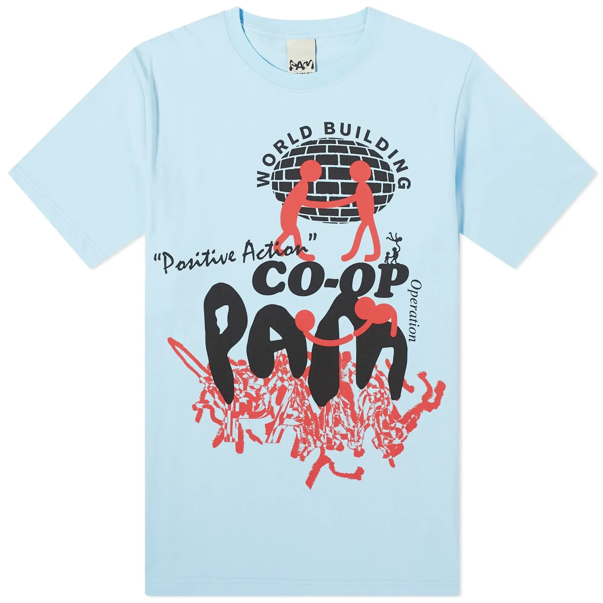 P.A.M. Men's Co-op T-Shirt Blue Mist