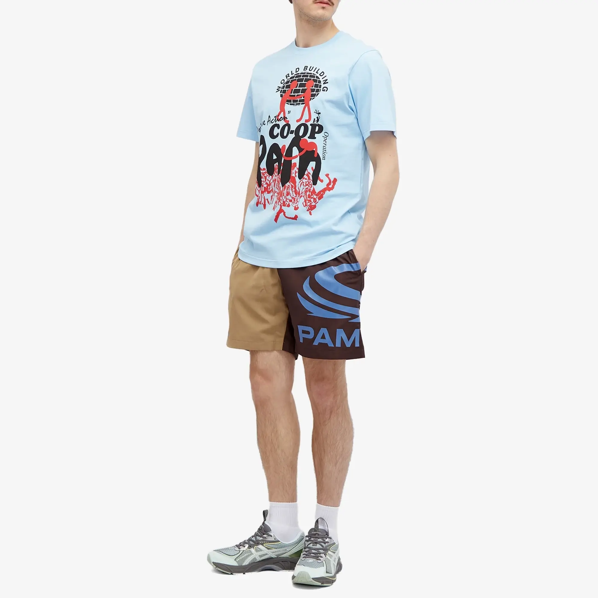 P.A.M. Men's Co-op T-Shirt Blue Mist