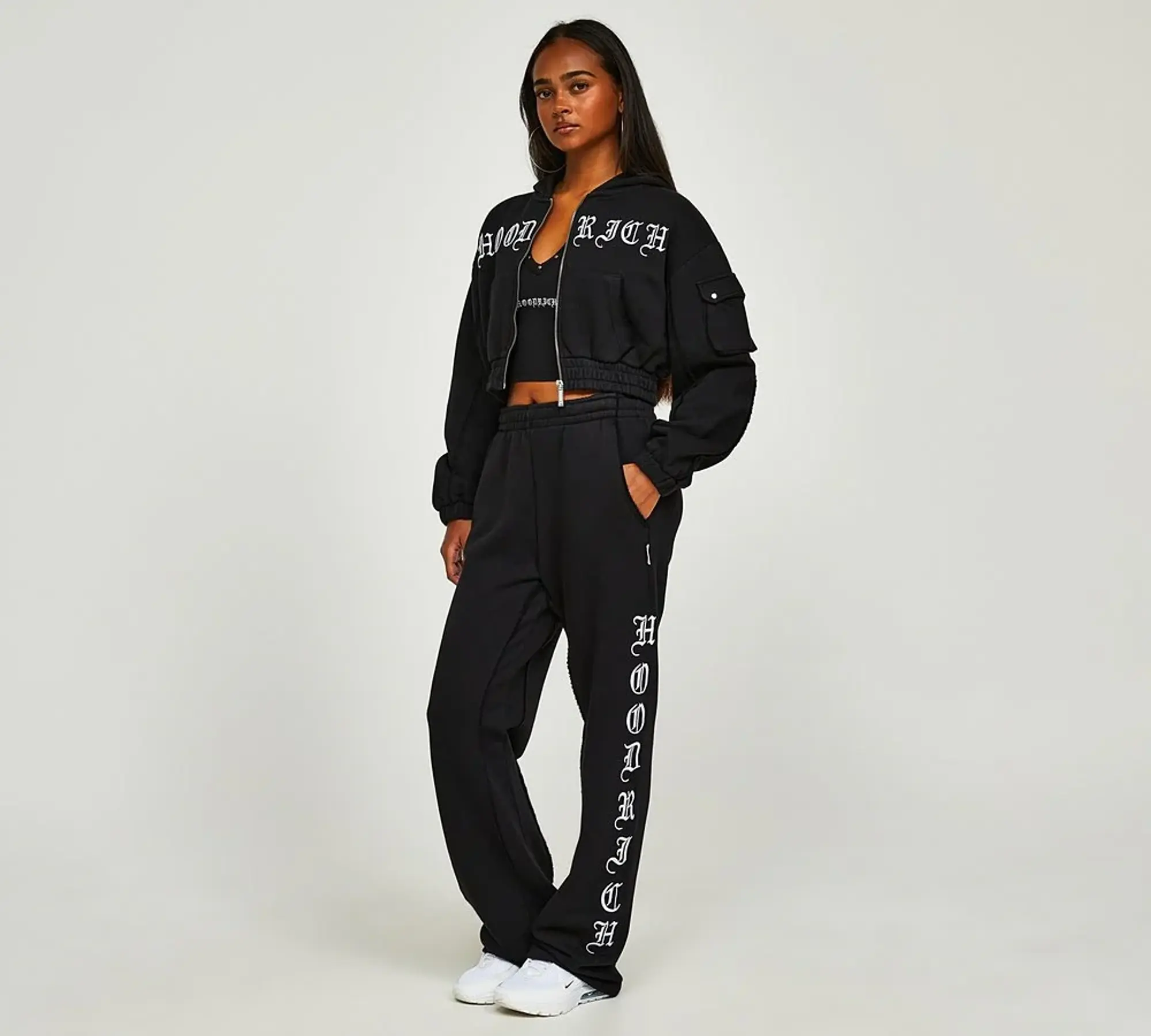 Hoodrich Womens OG Dusk Open Hem Jogger - Black - Size S - Black
