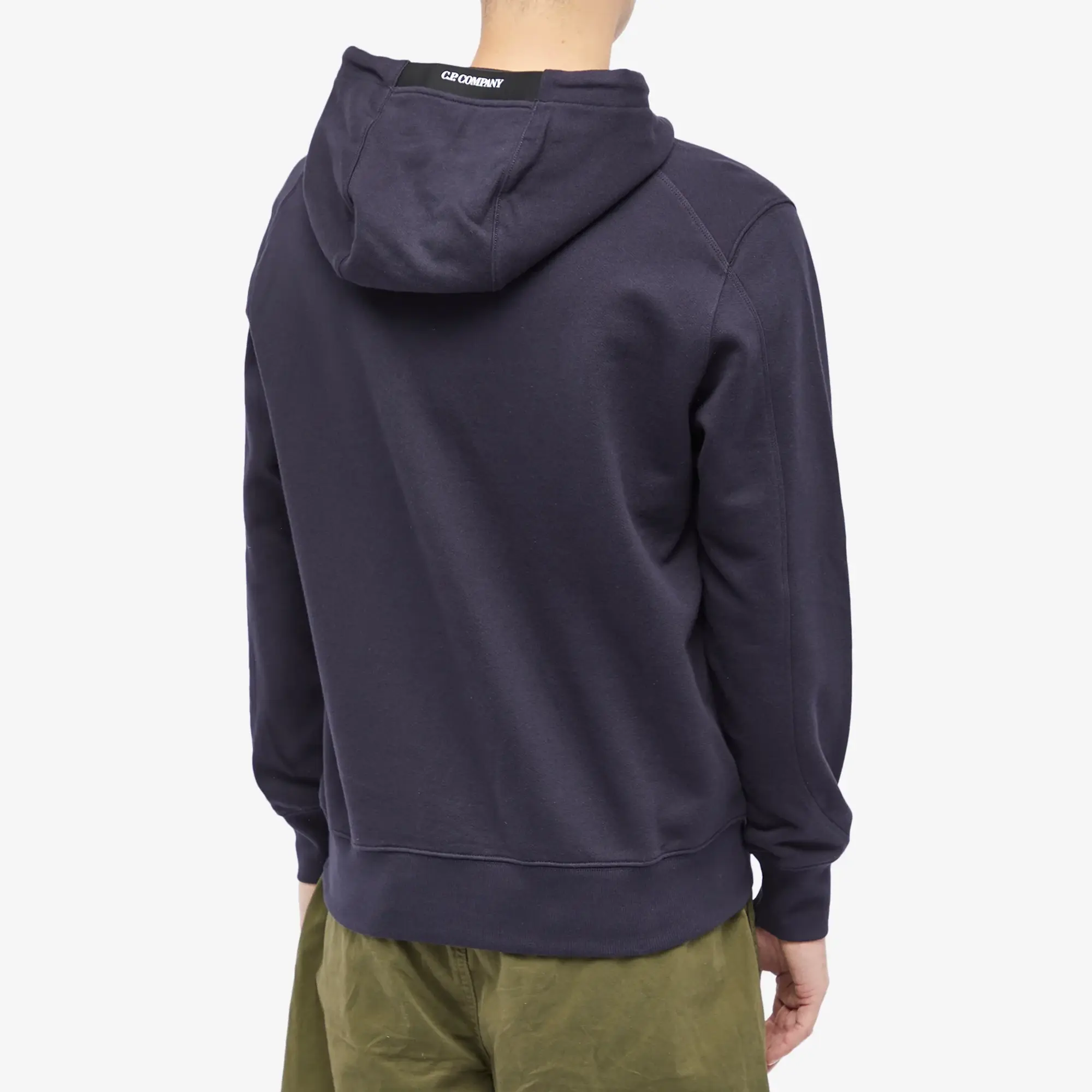 C.P. Company Daigonal Raised Fleece Lens Hoodie