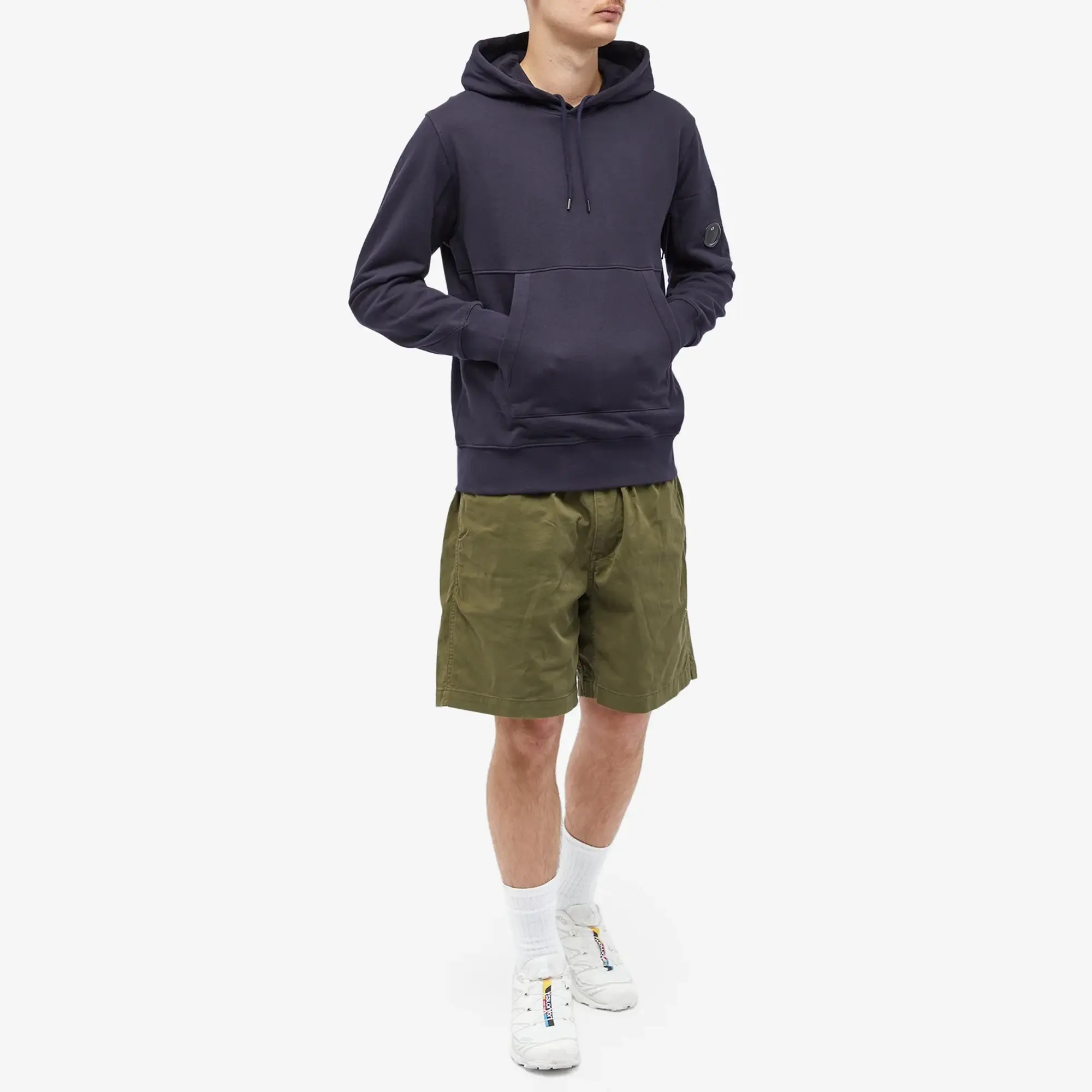 C.P. Company Daigonal Raised Fleece Lens Hoodie