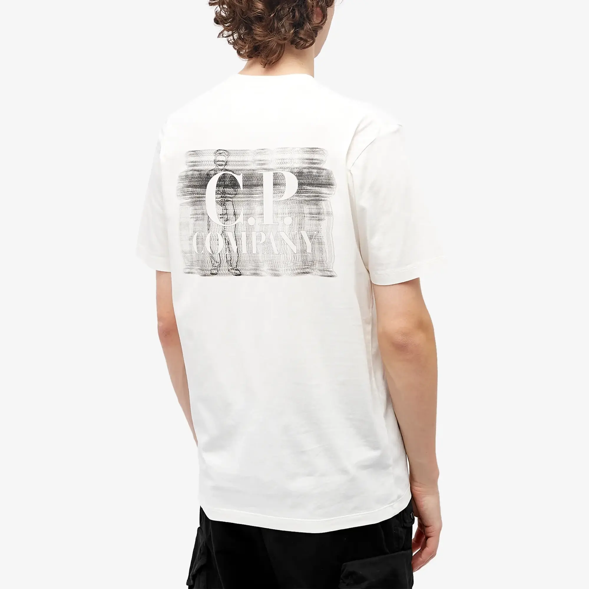 C.P. Company Men's Logo Detail T-Shirt Gauze White
