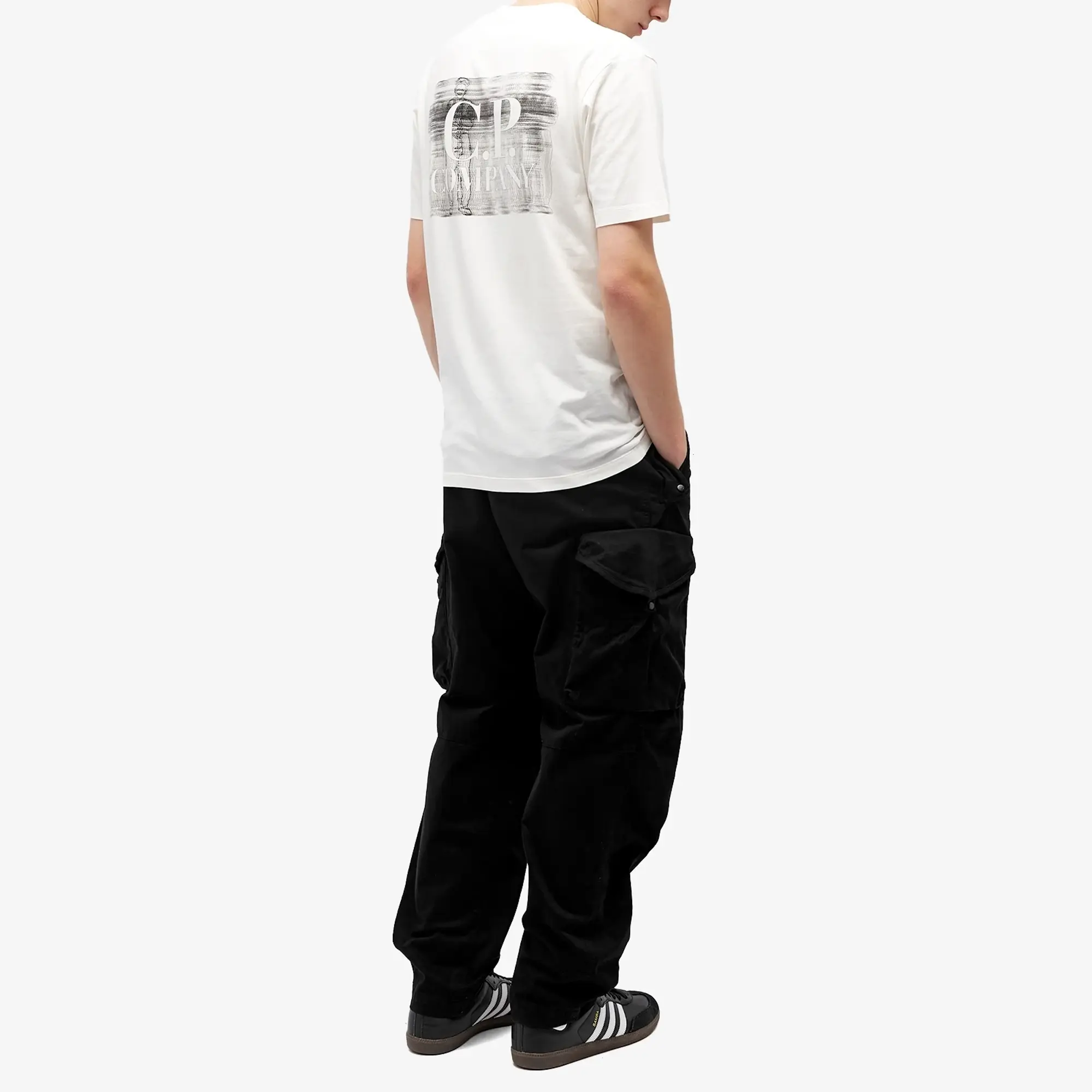 C.P. Company Men's Logo Detail T-Shirt Gauze White