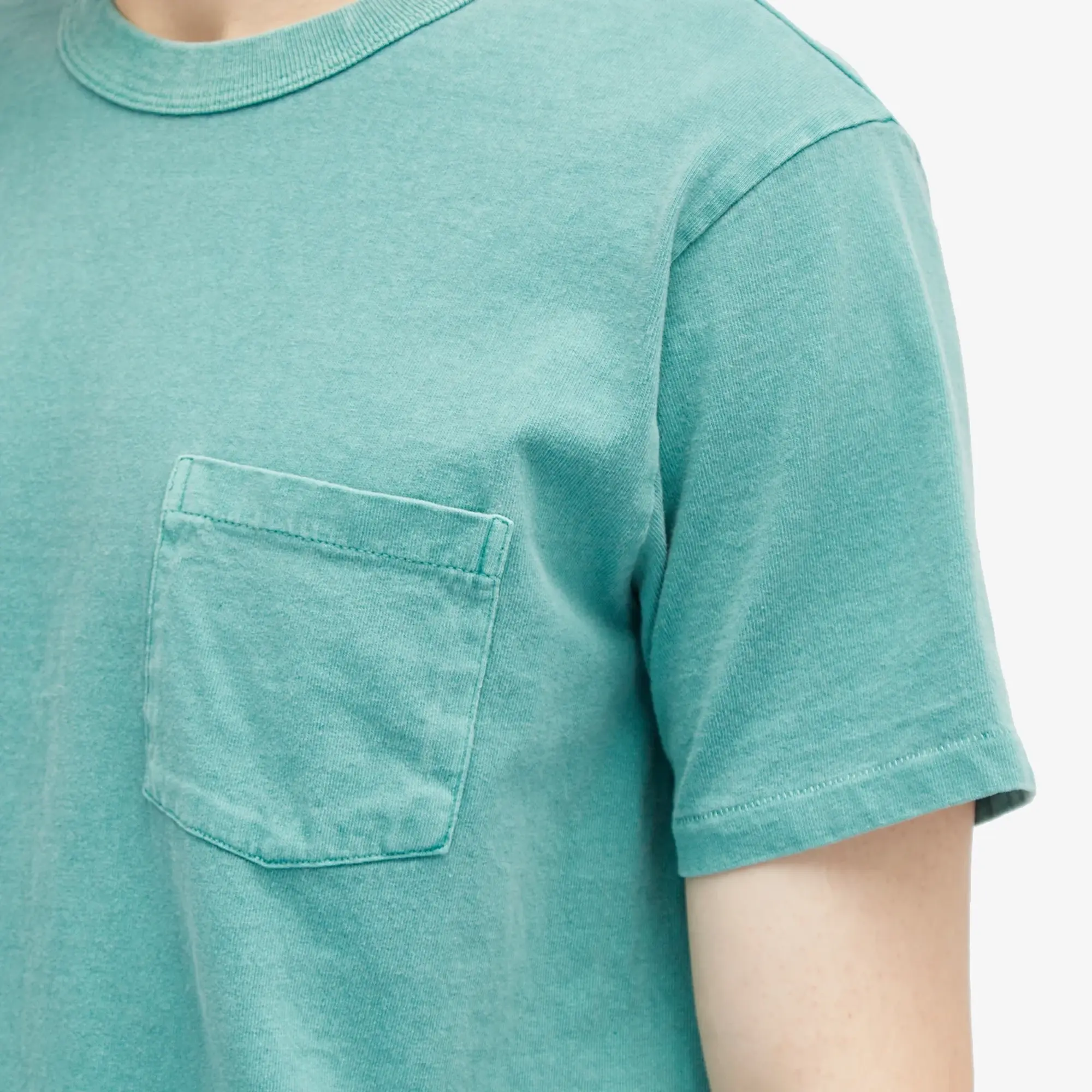 Asics Velva Sheen Men's Pigment Dyed Pocket T-Shirt Foggy Green