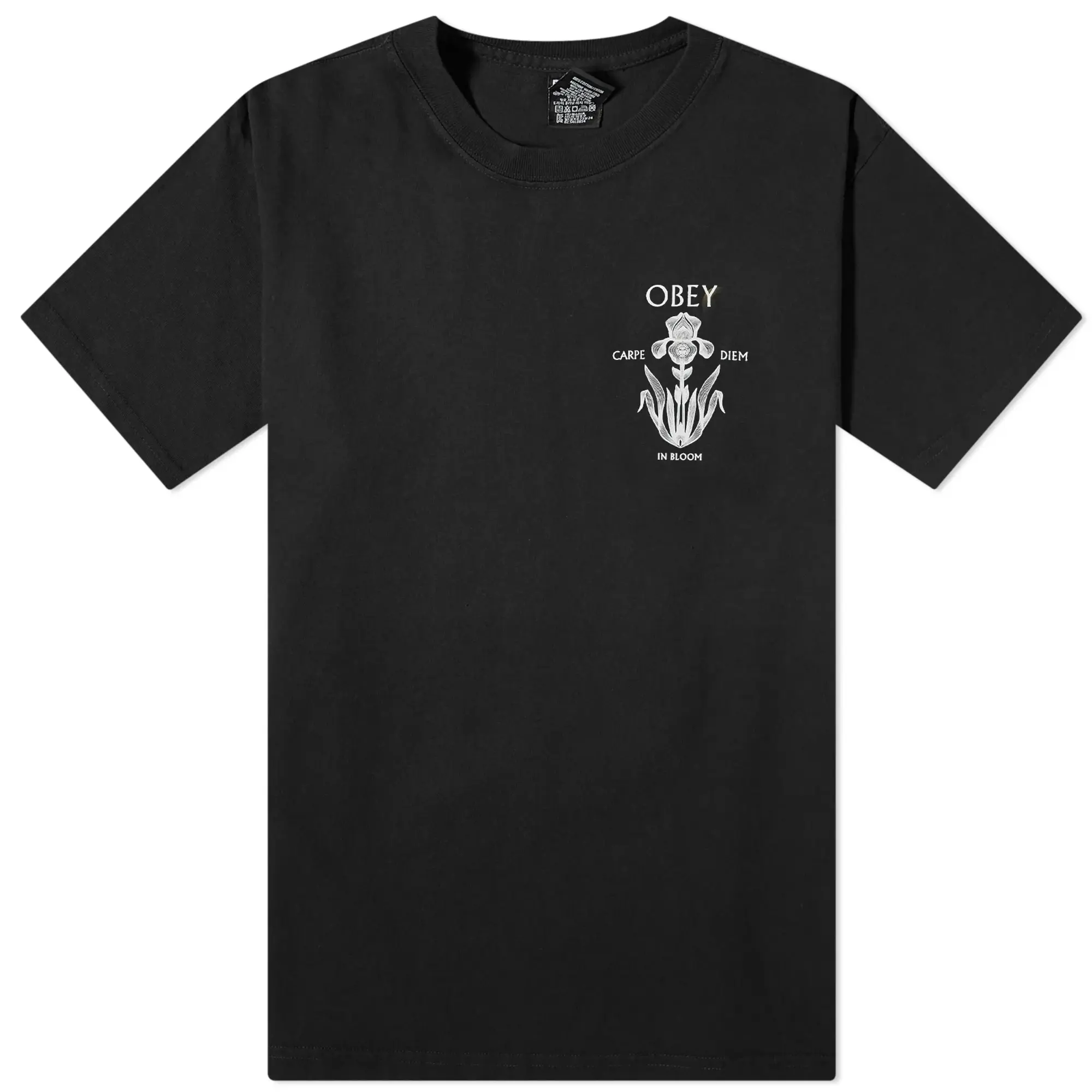 Obey Men's Iris In Bloom T-Shirt Black