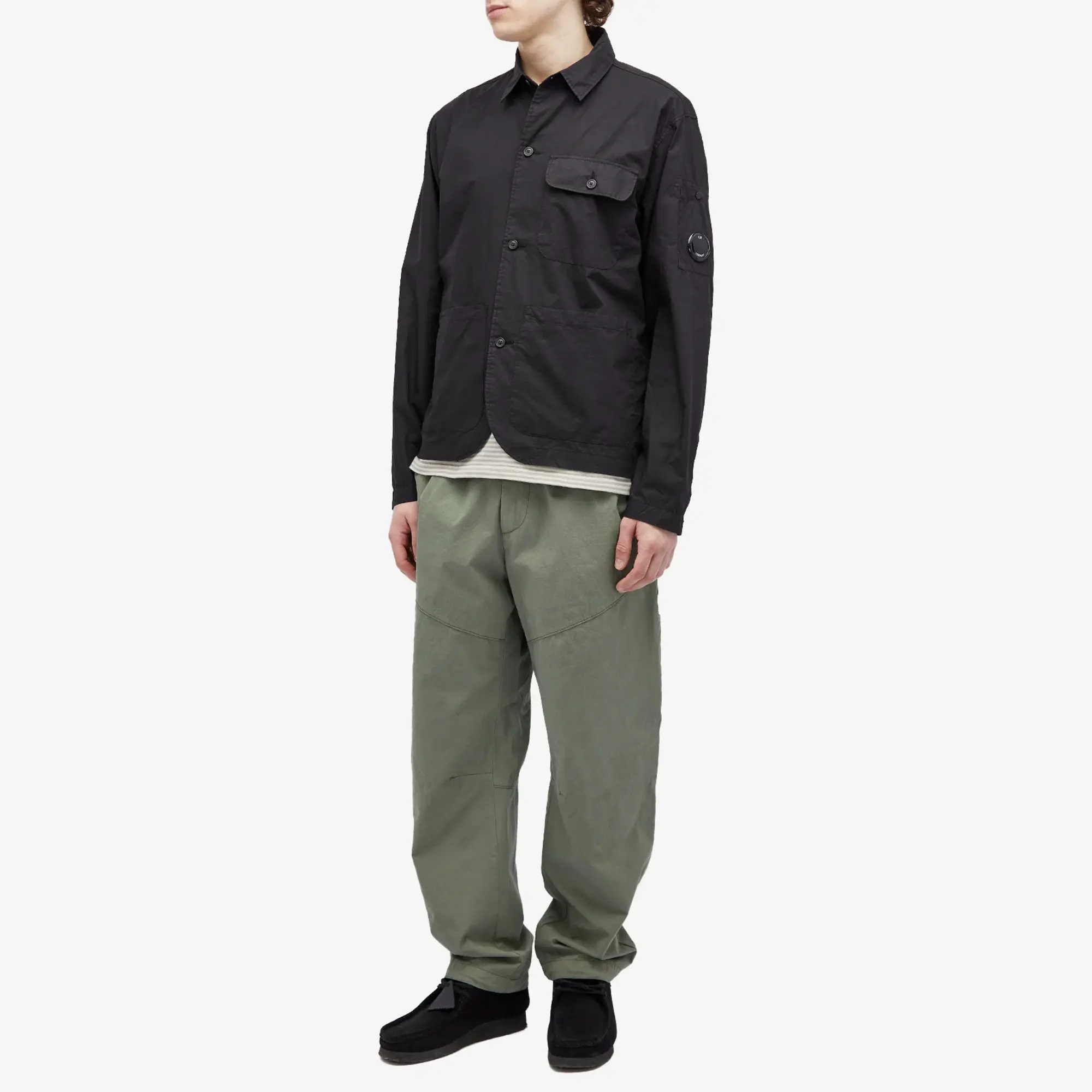 C.P. Company Men's Micro Reps Carpenter Trosuer Agave Green