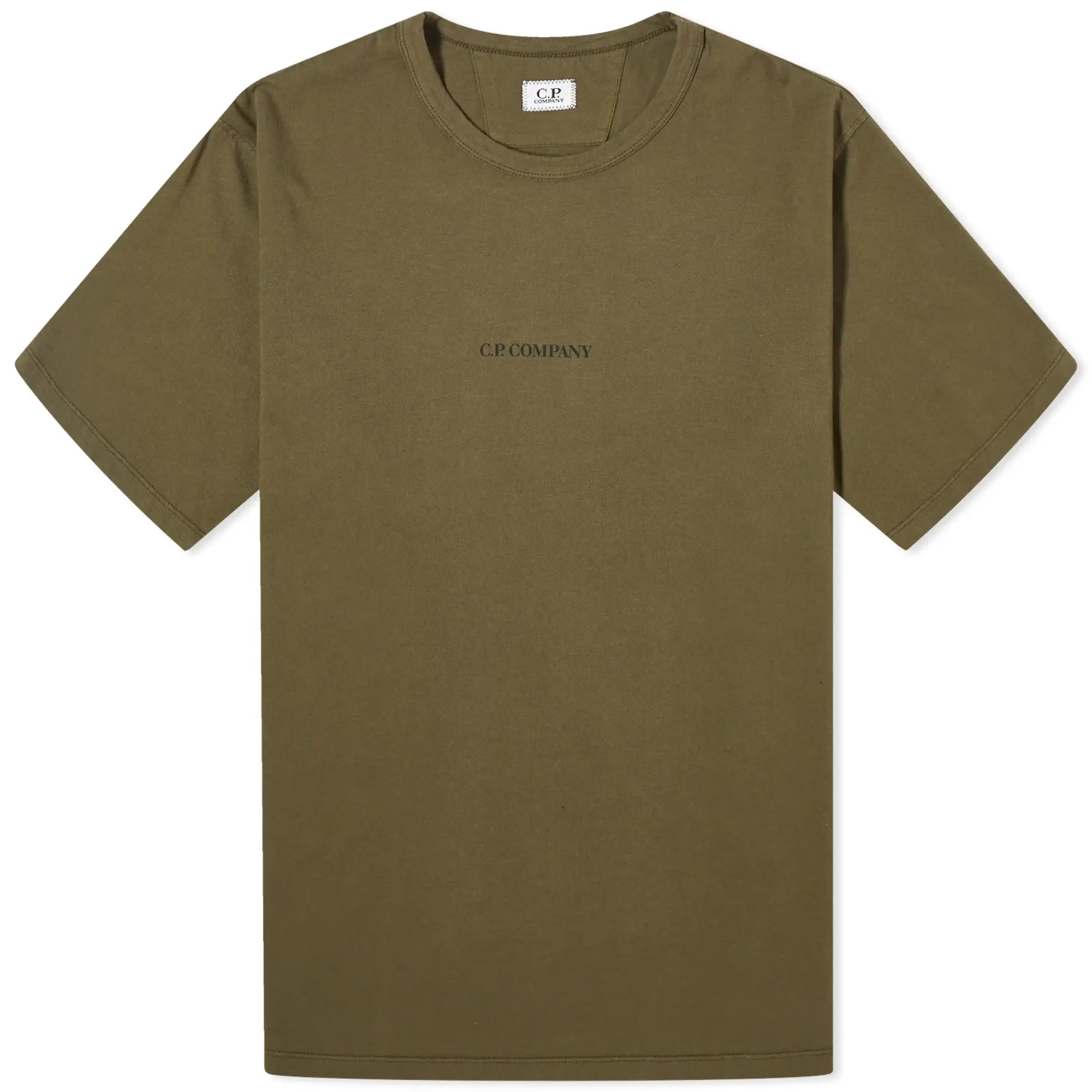 C.P. Company Men's Central Logo T-Shirt Ivy Green