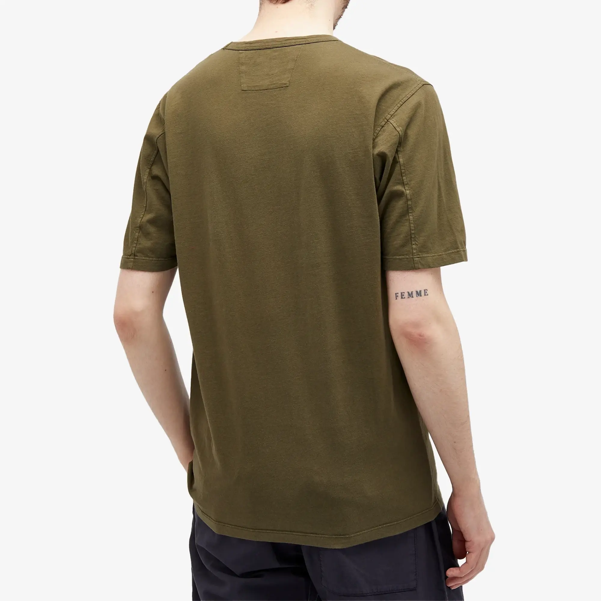C.P. Company Men's Central Logo T-Shirt Ivy Green