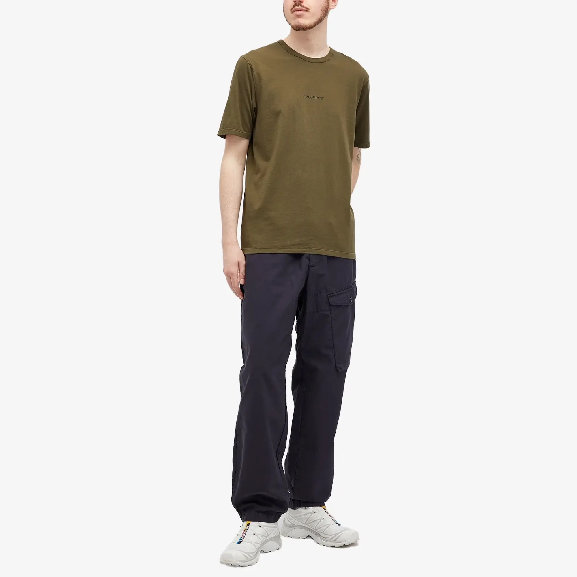 C.P. Company Men's Central Logo T-Shirt Ivy Green
