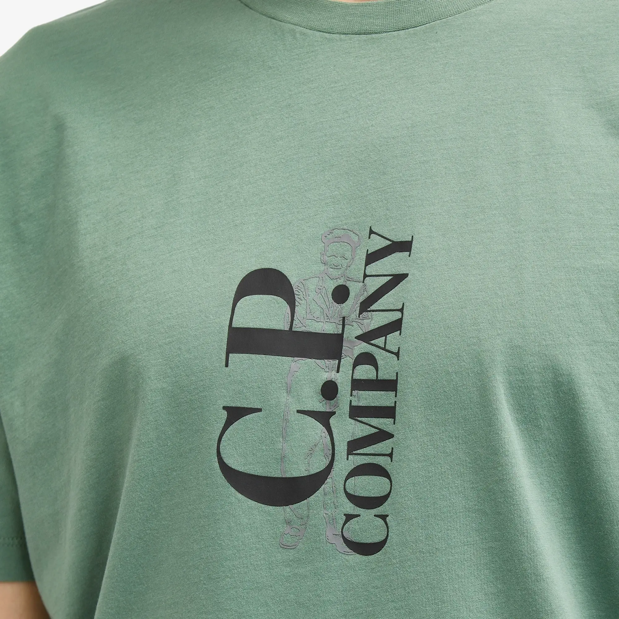 C.P. Company Men's Sailor Logo T-Shirt Green Bay