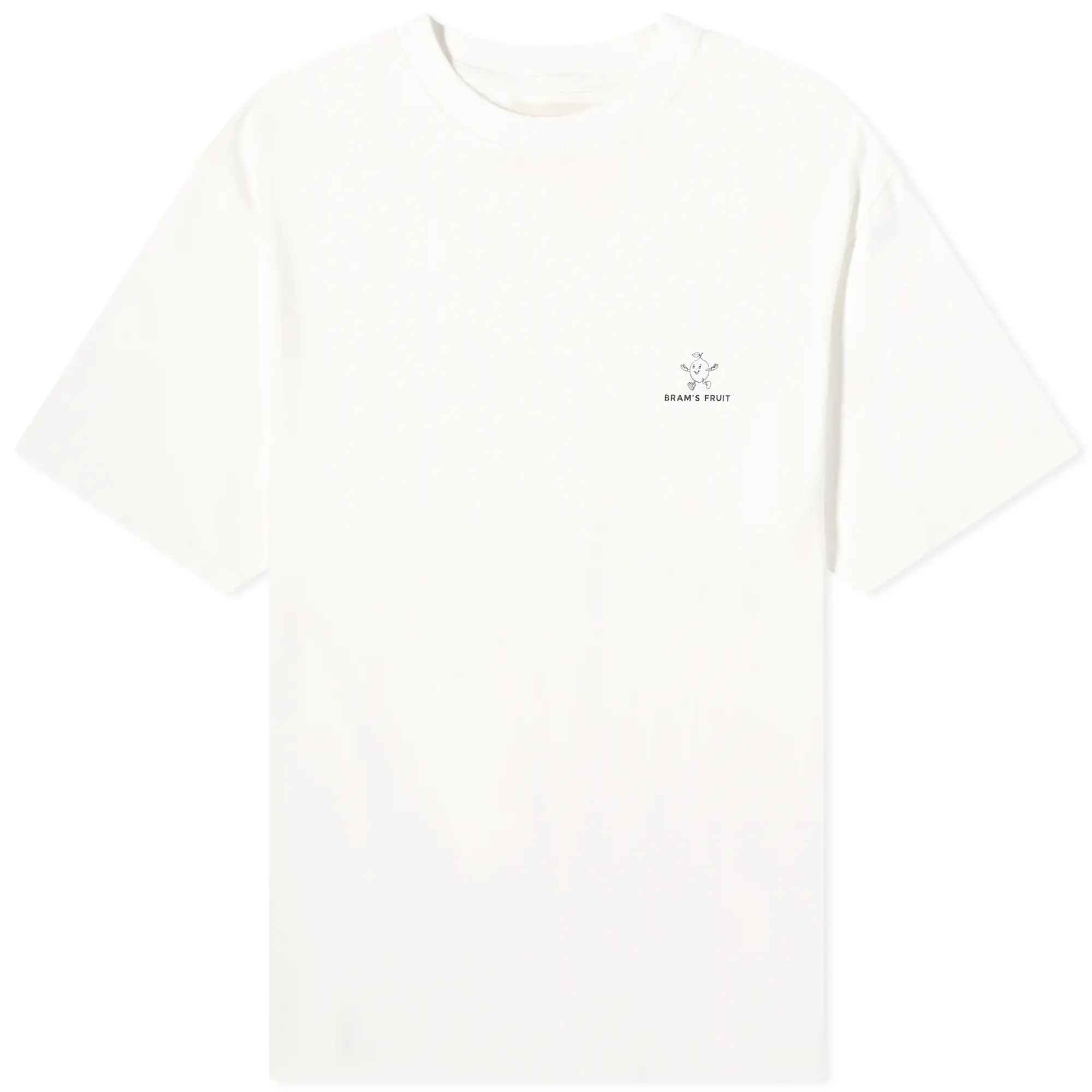 Bram's Fruit Men's Outline Lemon T-Shirt White