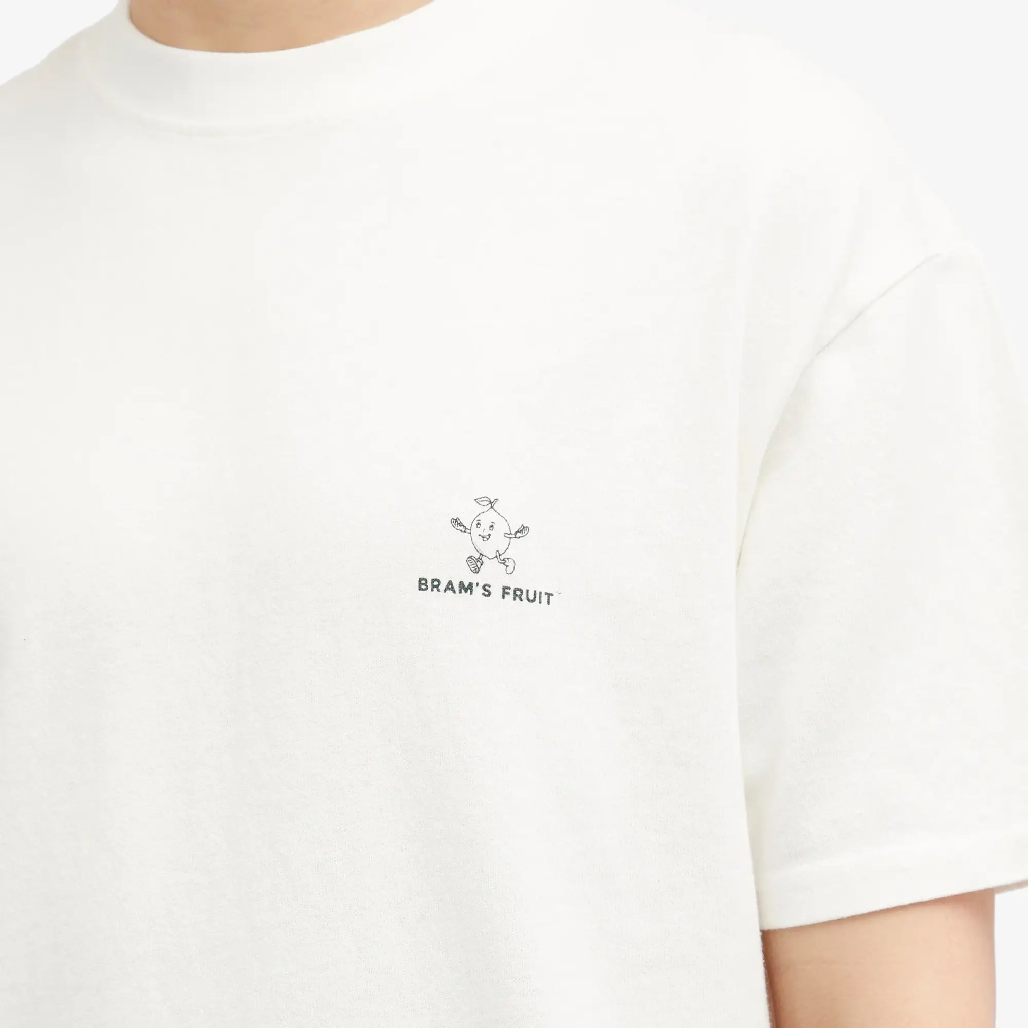 Bram's Fruit Men's Outline Lemon T-Shirt White