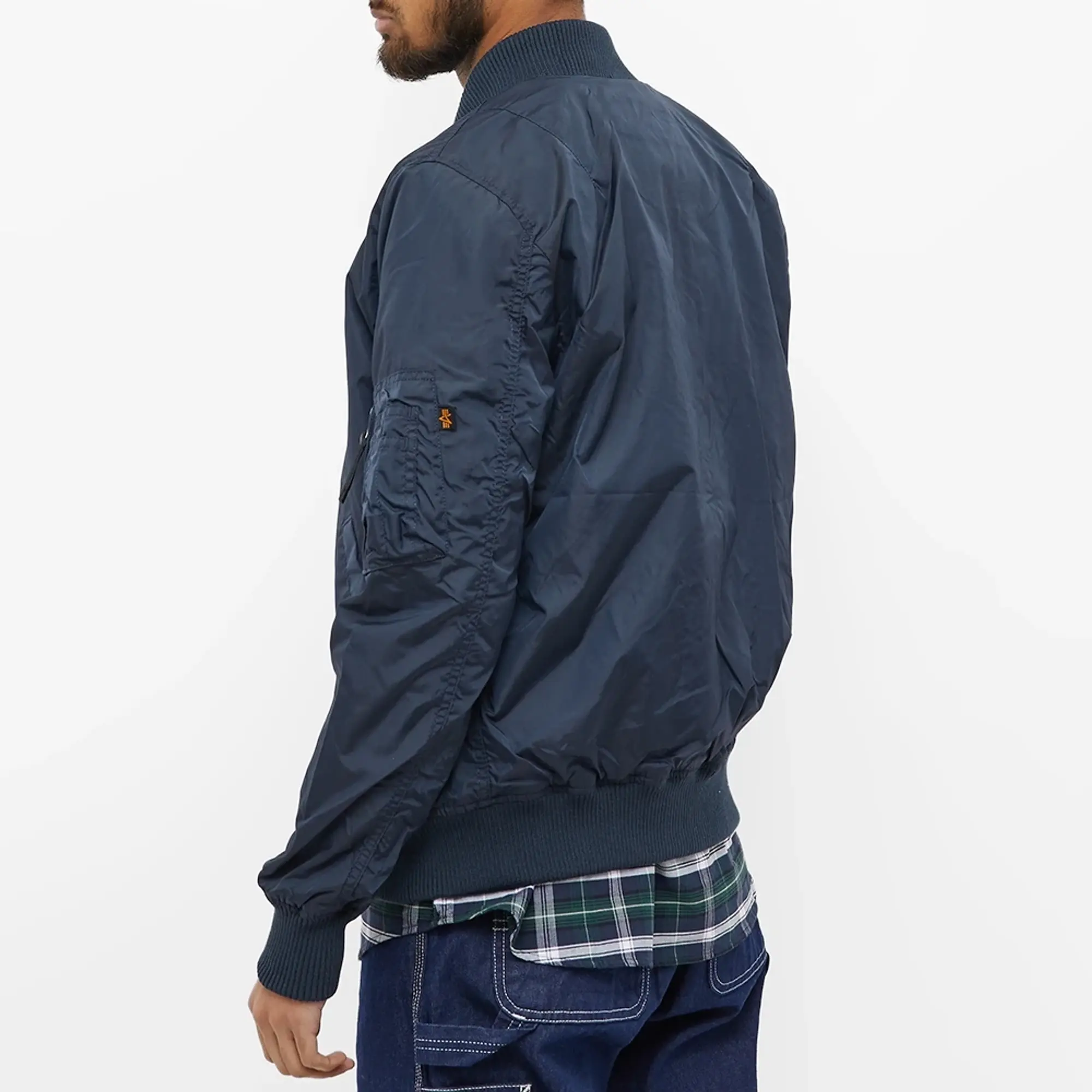 Alpha Industries Men's MA-1 TT Jacket Replica Blue