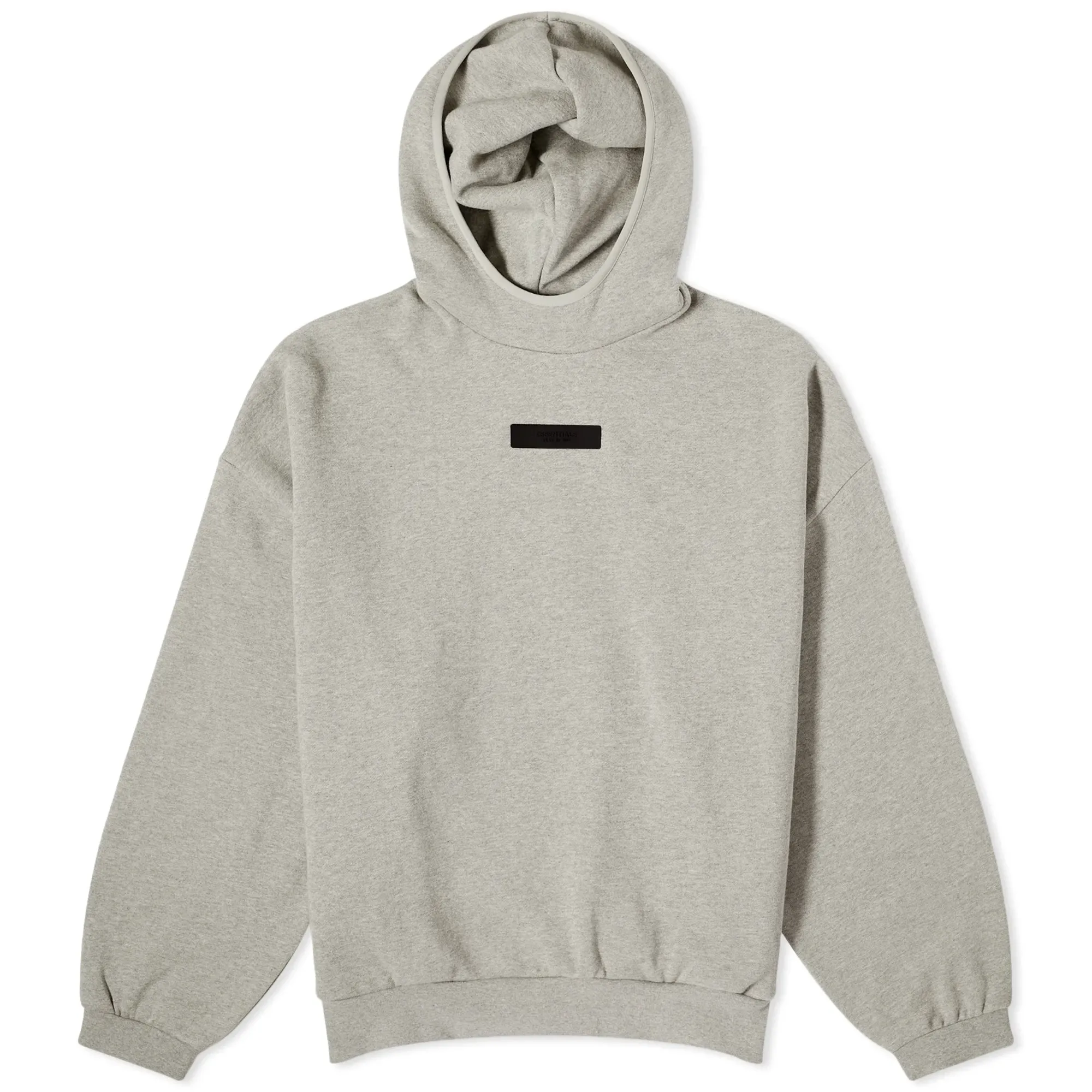 Fear of God ESSENTIALS Men's Spring Tab Detail Hoodie Dark Heather Oatmeal