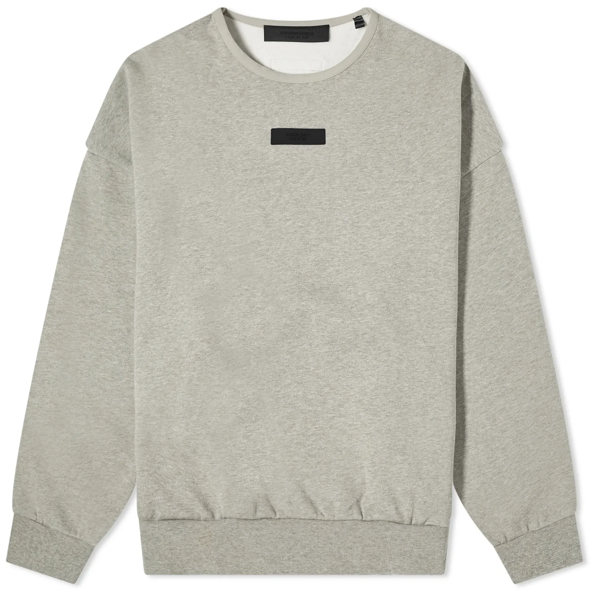 Fear of God ESSENTIALS Men's Spring Tab Detail Sweatshirt Dark Heather Oatmeal