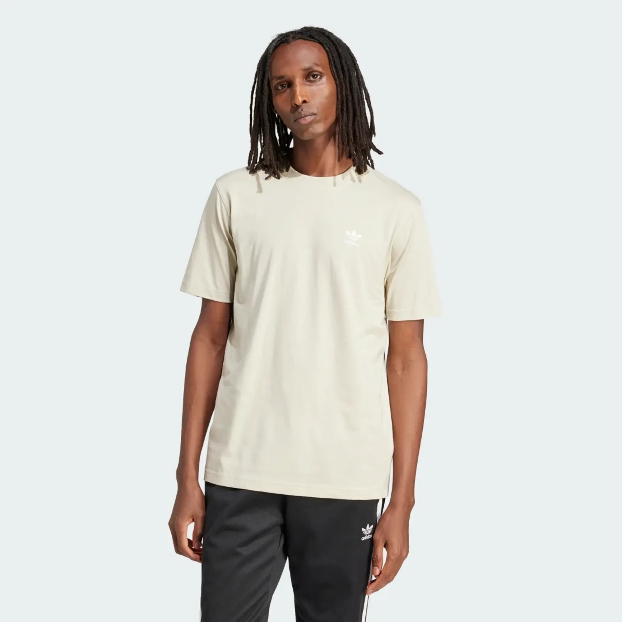 adidas Originals Essentials T-Shirt - Grey - Size XS - Stone